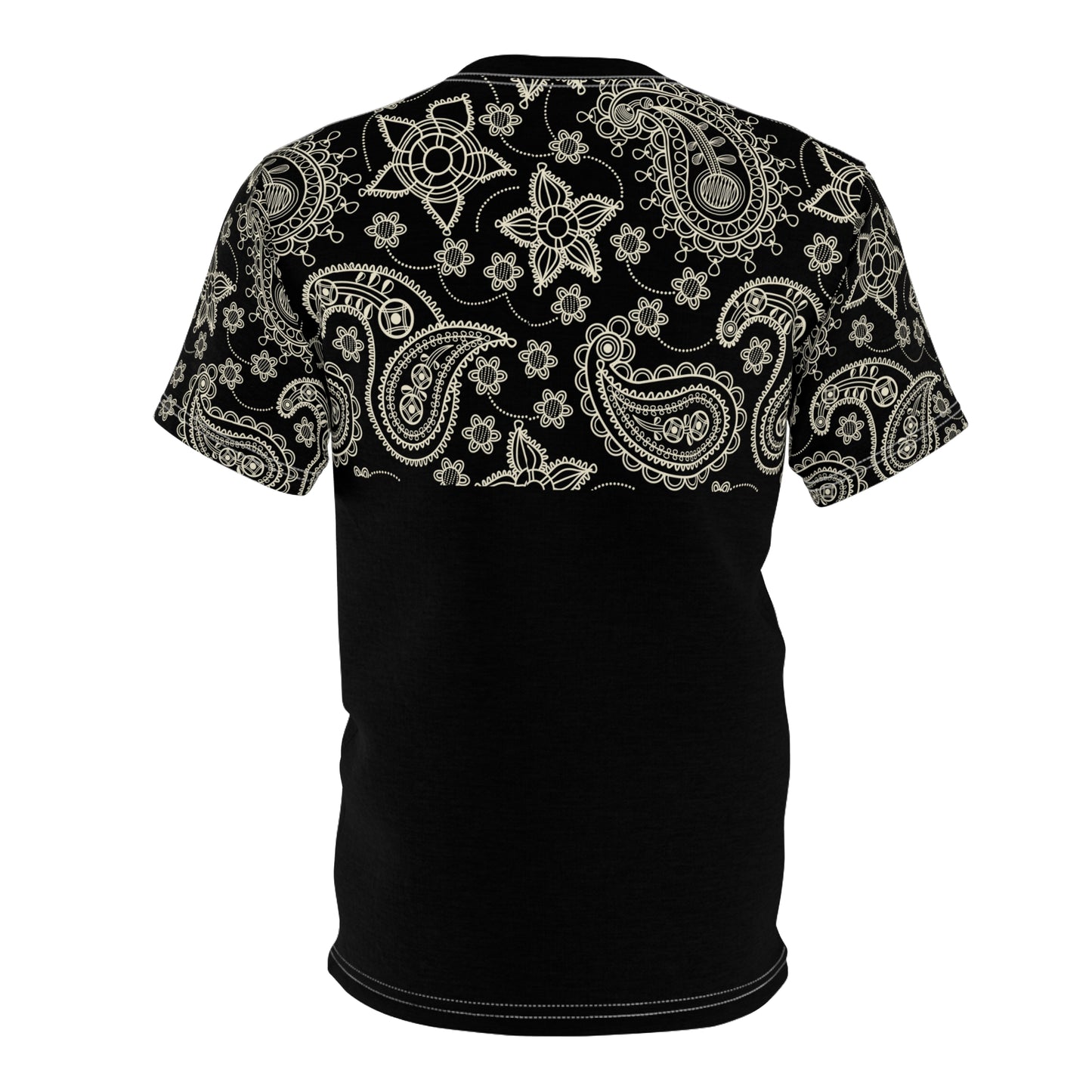 Simplisitee - Elegant Paisley Unisex Tee - Stylish Cut & Sew Design for Casual Outings