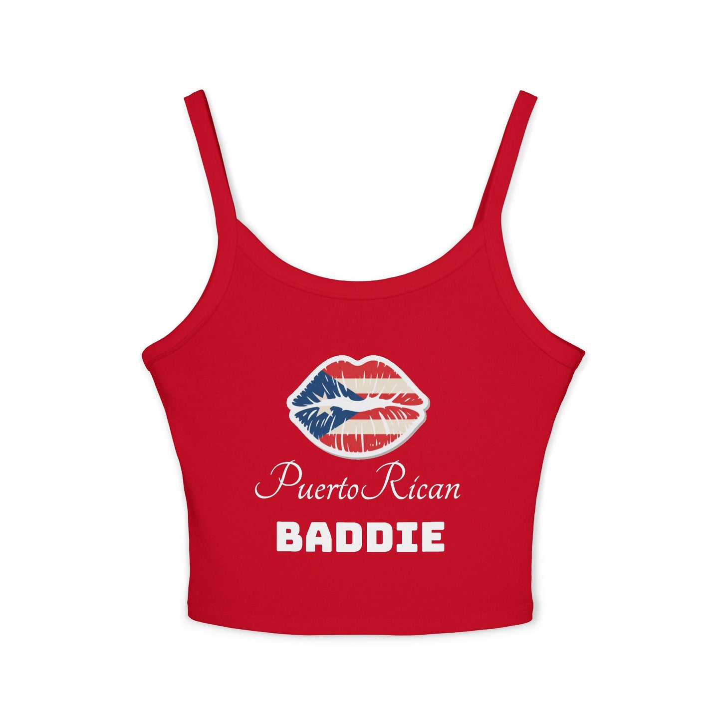 Simplisitee - Puerto Rican Baddie Spaghetti Strap Tank Top | Trendy Summer Wear, Party Outfit, Vacation Top, Gift for Her, Casual Fashion