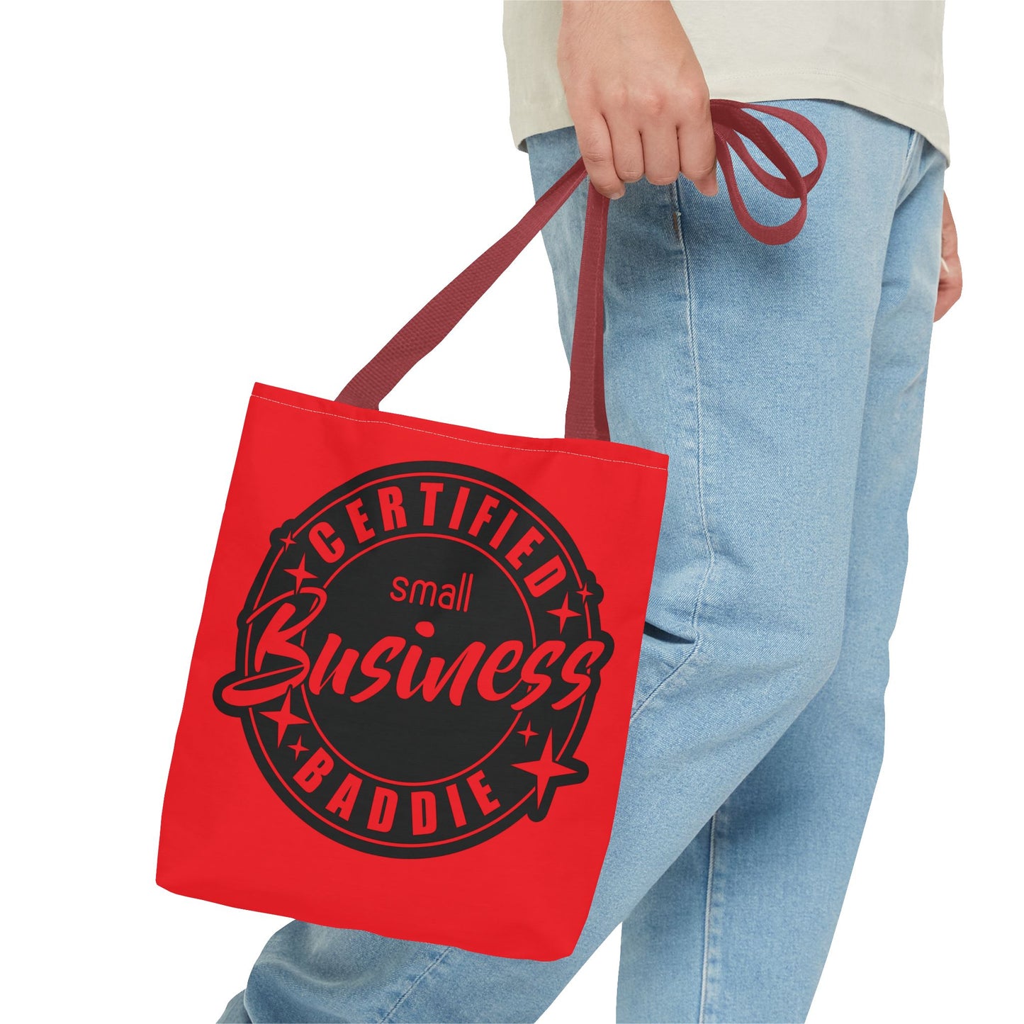 Simplisitee - Certified Baddie Tote Bag for Small Business Owners, Motivational Bag, Gift for Entrepreneurs, Stylish Shopping Tote, Business Merchandise