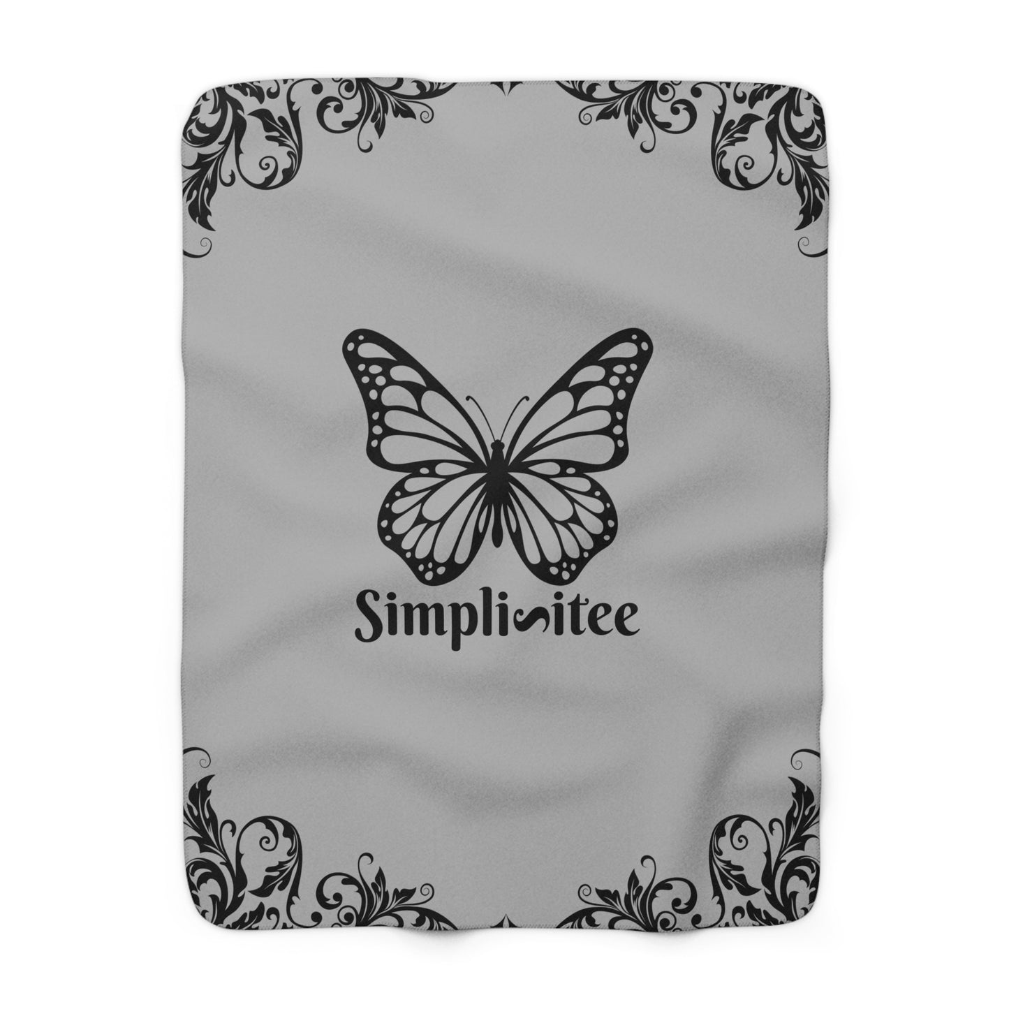 Simplisitee - Luxury Butterfly Sherpa Fleece Blanket - Cozy Decor for Home & Gifts