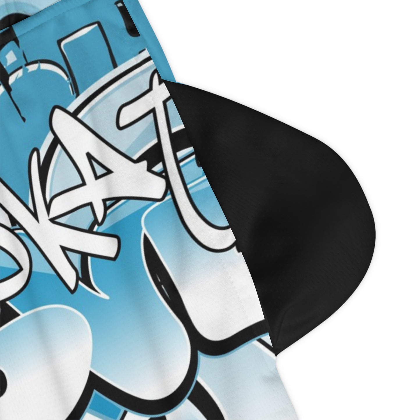 Simplisitee - Graffiti Print Basketball Rib Shorts - Urban Style Athletic Wear