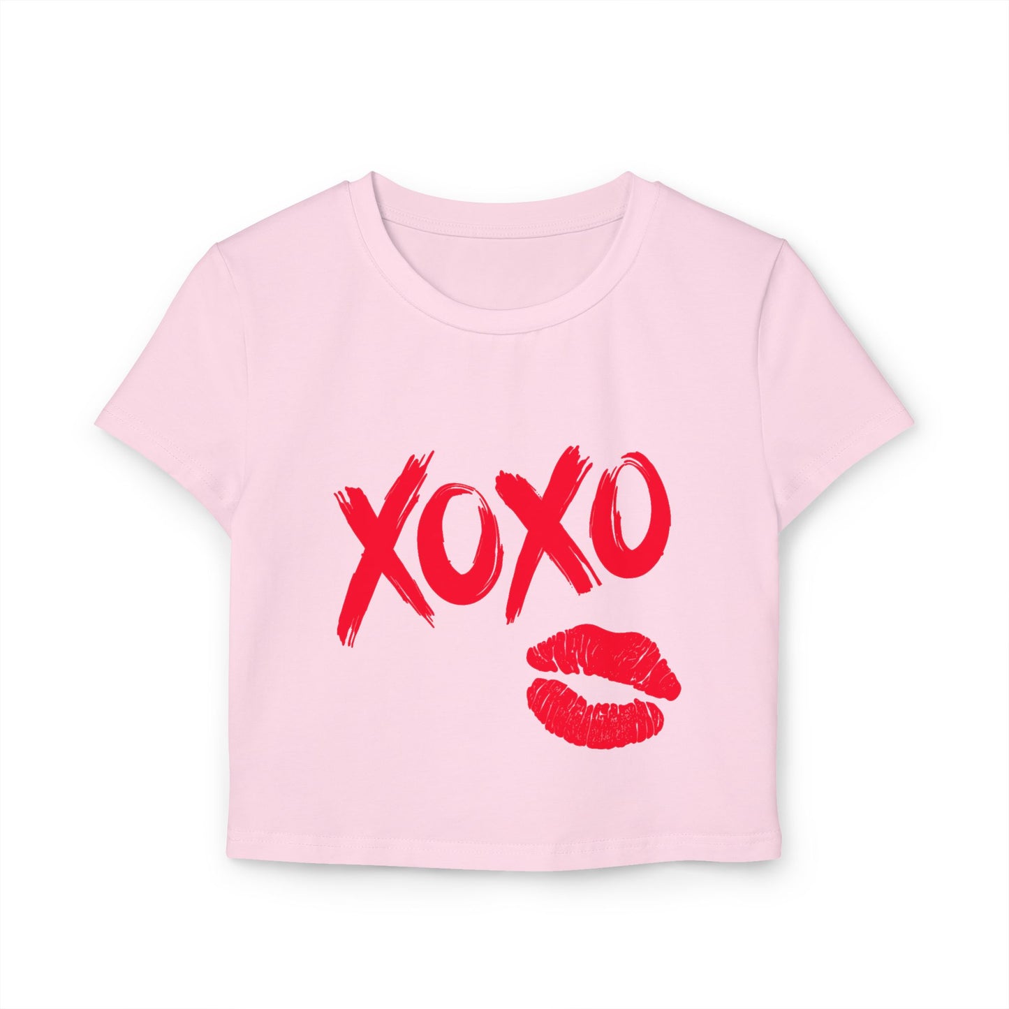 Simplisitee Cute XOXO Women's Baby Tee, Valentine's Day Gift, Casual Chic Top, Love T-Shirt, Birthday Celebration Wear