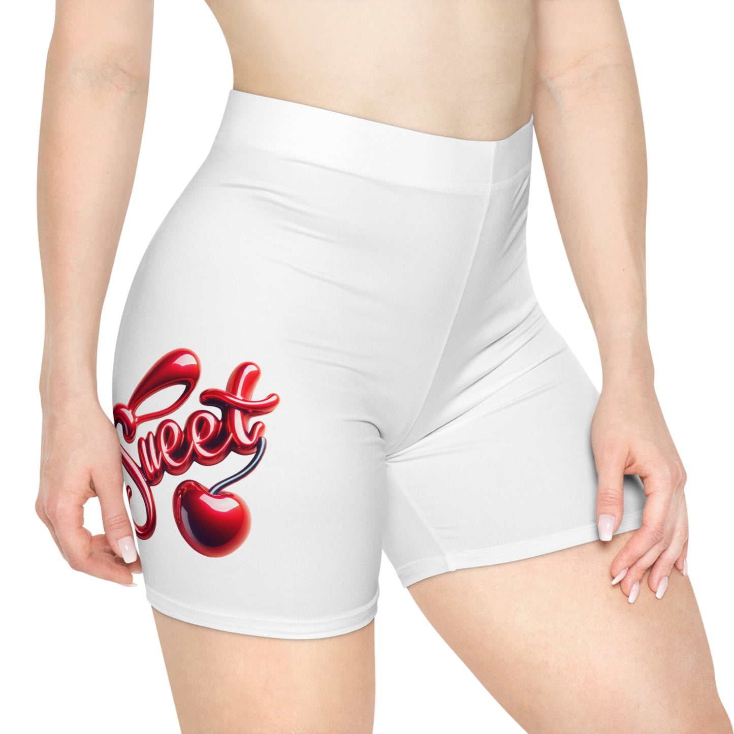 Simplisitee - Sweet Heart Women's Biker Shorts | Cute Athletic Wear, Fitness Shorts, Summer Style, Gifts for Her, Trendy Fashion
