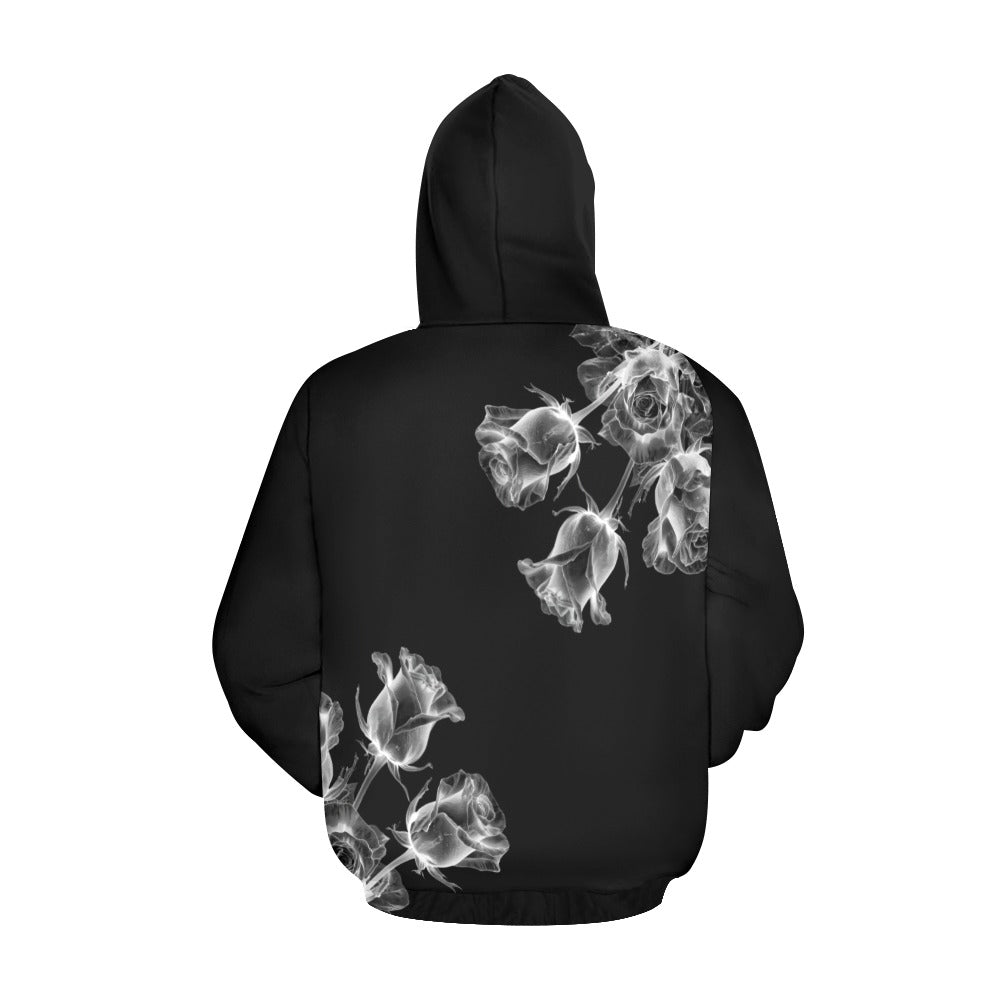 x ray rose black hoodie All Over Print Hoodie for Men (USA Size) (Model H13)