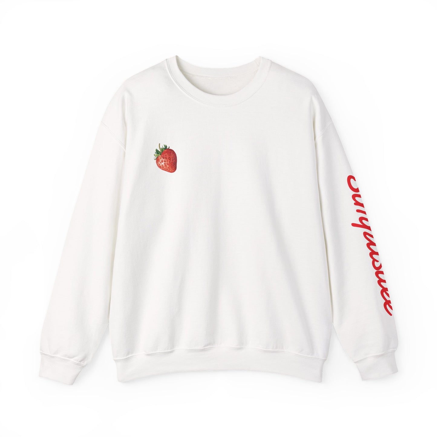 Simplisitee - Strawberry Bunny Sweatshirt - Cute Unisex Crewneck, Cozy Apparel for Spring, Pastel Aesthetic, Perfect Gift for Her, Easter Fashion