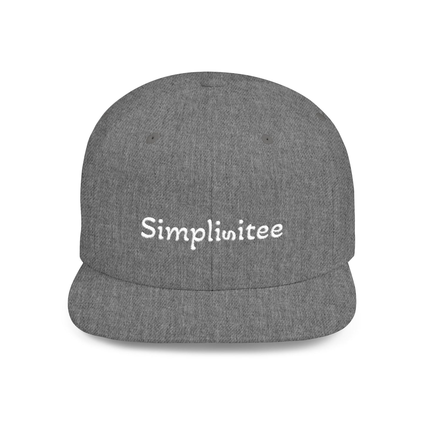 Simplisitee - Stylish Flat Bill Snapback Hat, Trendy Cap, Streetwear Essential, Casual Fashion Accessory, Gift for Him/Her, Comfortable and Adjustable