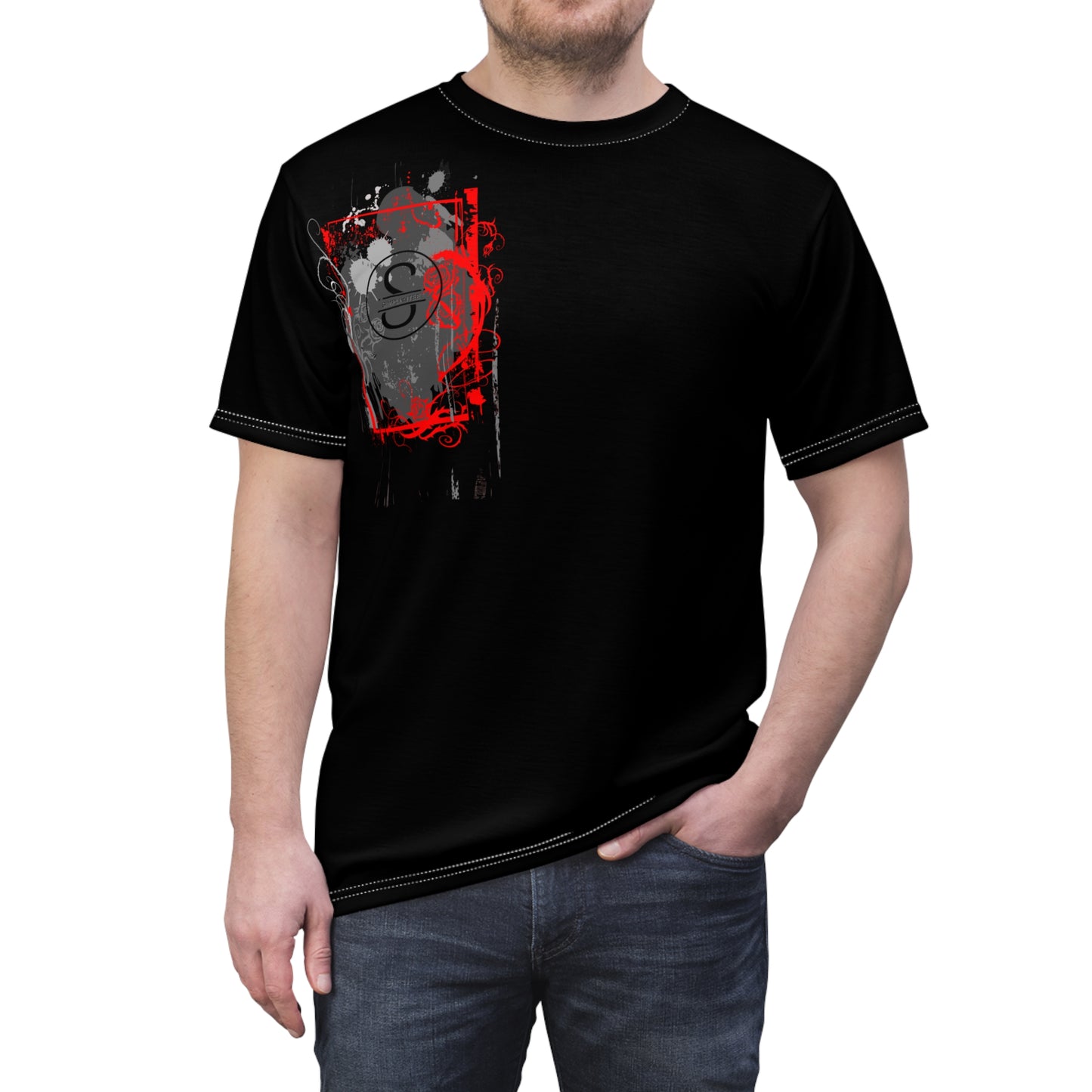Simplisitee - Edgy Graphic Unisex Cut & Sew Tee - Urban Style Shirt