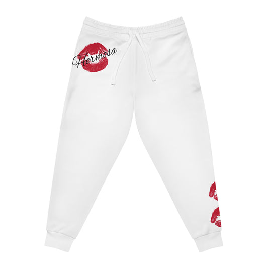 Simplisitee - Stylish Kiss Print Athletic Joggers for Active Women