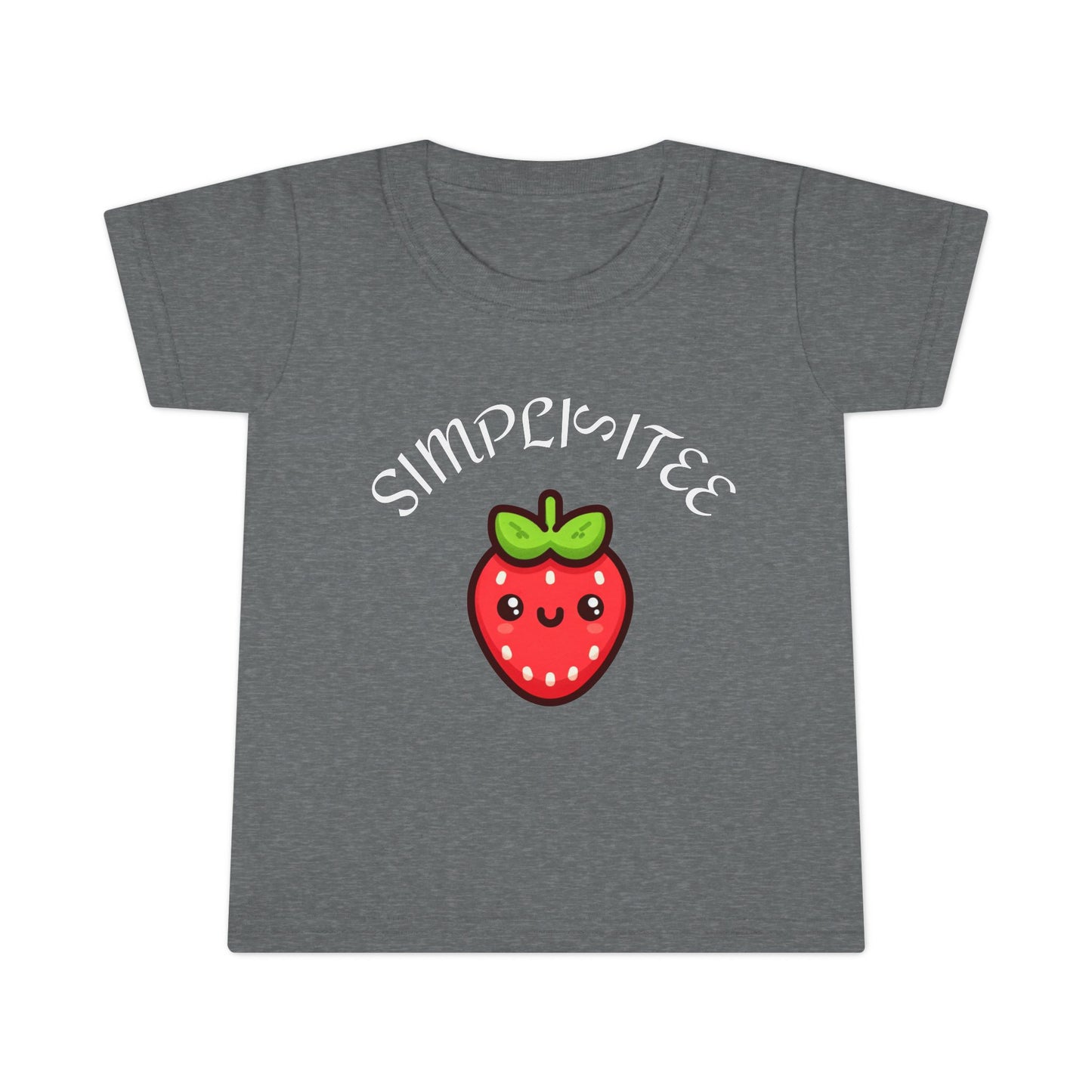 Simplisitee Cute Strawberry Toddler T-Shirt, Simple Style Kids Tee, Birthday Gift, Summer Outfit, Playtime Apparel