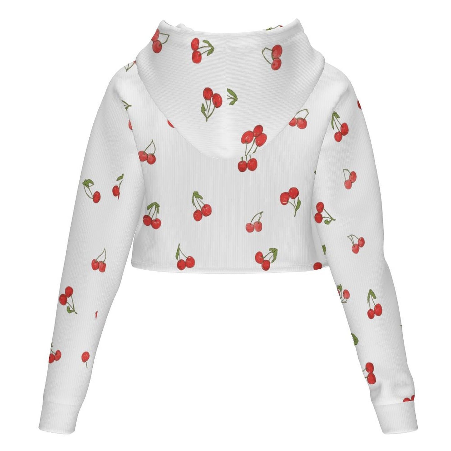 Hooded hoodie Women's All Over Print Cropped Hoodie (DLM)