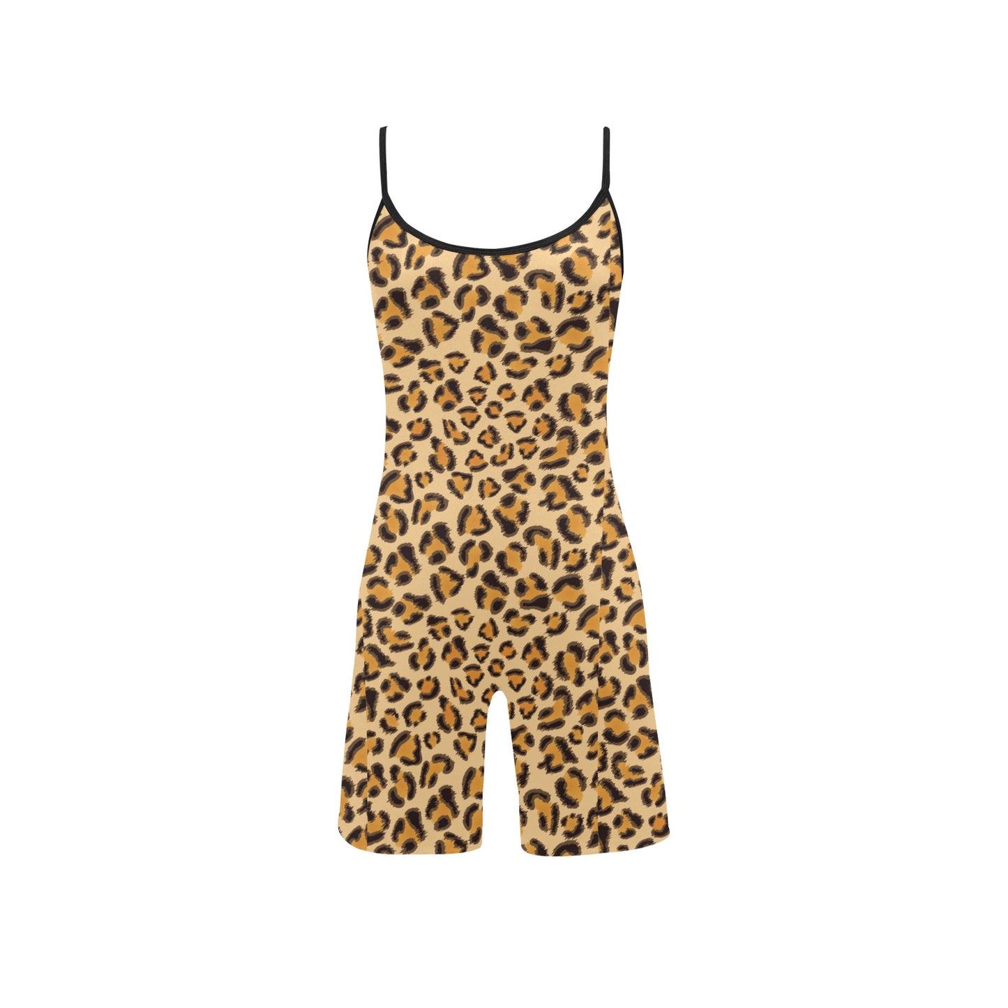 Leopard Pattern.jpg Women's Short Yoga Bodysuit