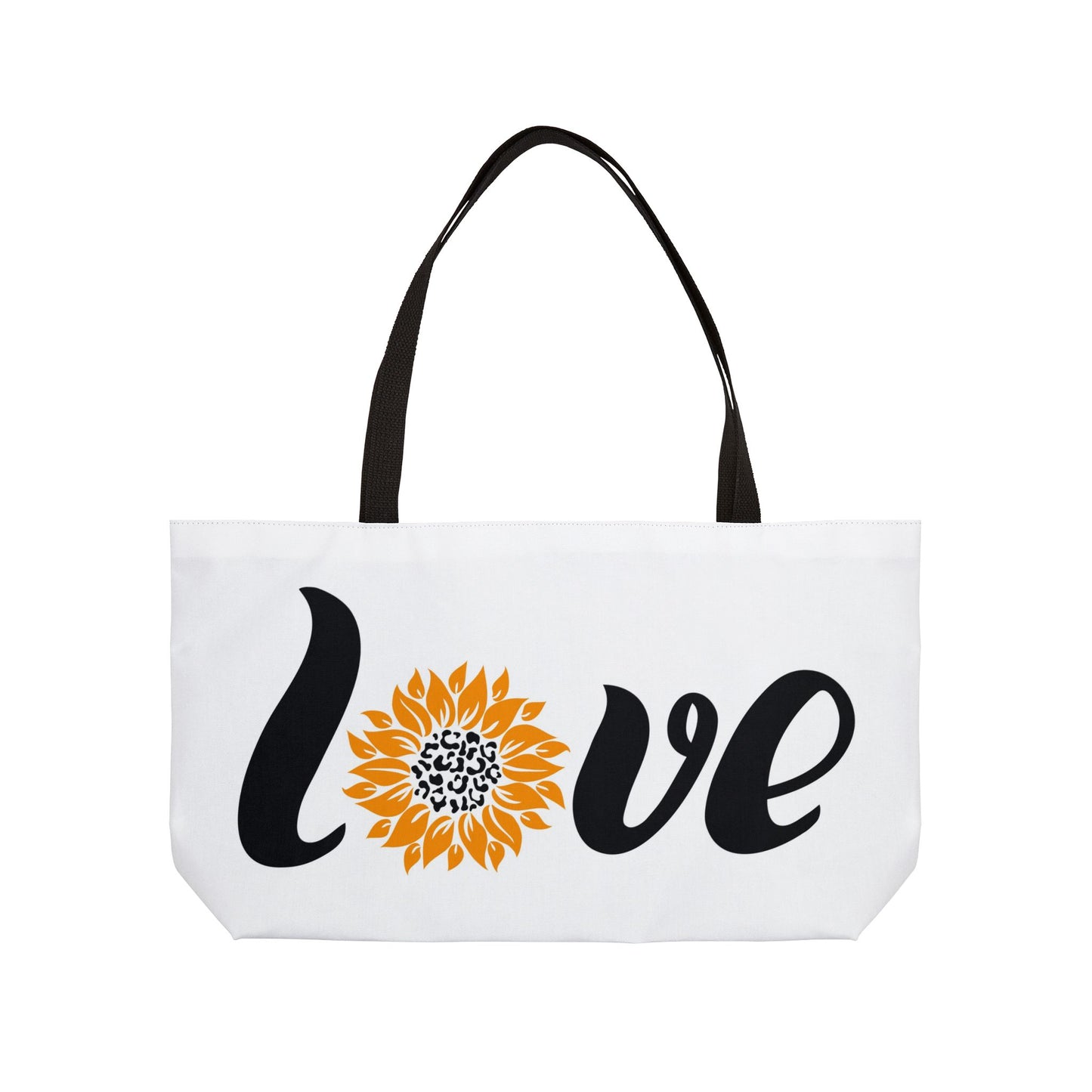 Simplisitee - Love Sunflower Weekender Tote Bag, Stylish Travel Bag, Perfect for Gifts, Beach, Yoga, Shopping, Weekend Getaway