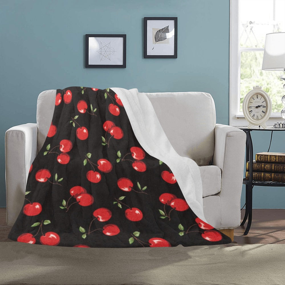 Seamless Cherry Pattern 65470690.jpg Ultra-Soft Micro Fleece Blanket 50"x60"