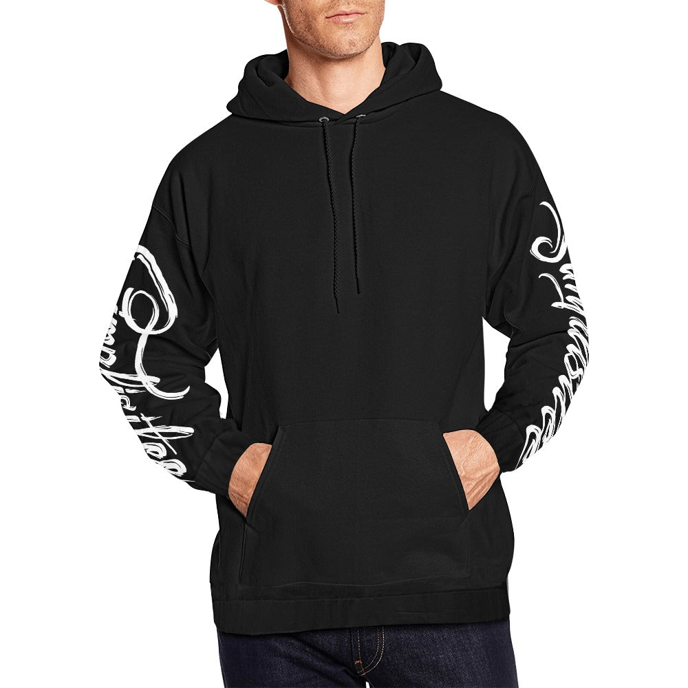 angel wings black hoodie All Over Print Hoodie for Men (USA Size) (Model H13)