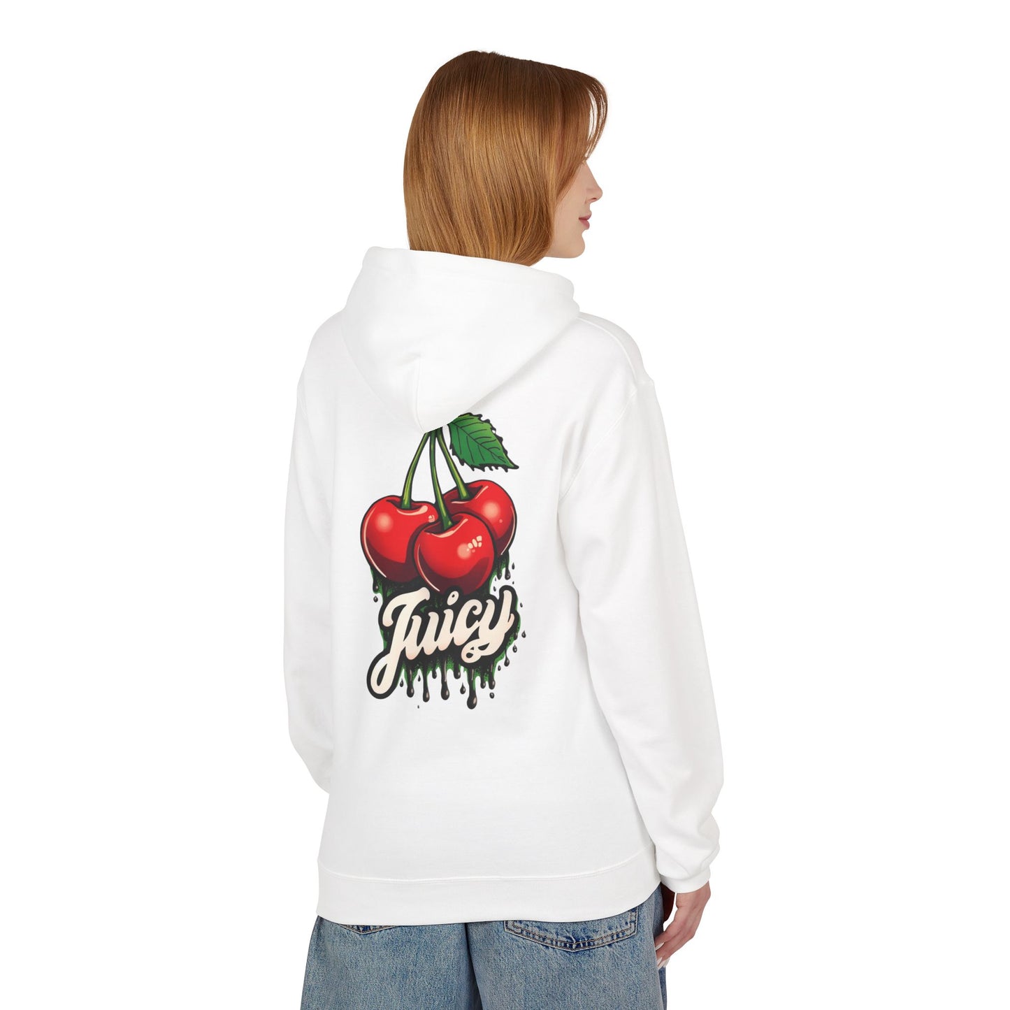 Juicy Cherry Graphic Hoodie , Cozy Sweatshirt, Gift Idea, Casual Wear,  Fashion