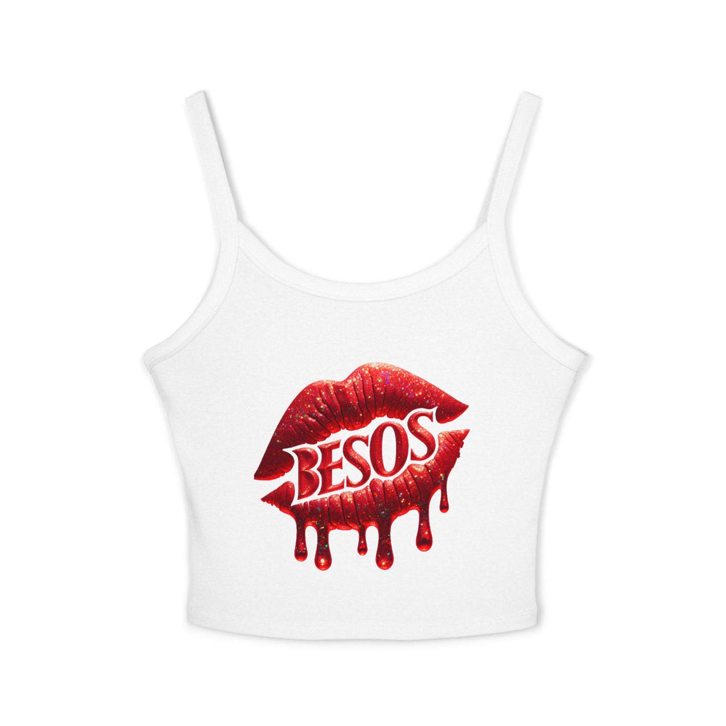 Simplisitee - Kiss Graphic Tank Top for Women, Cute Summer Wear, Trendy Outfit, Perfect for Parties and Date Nights, Gift for Her