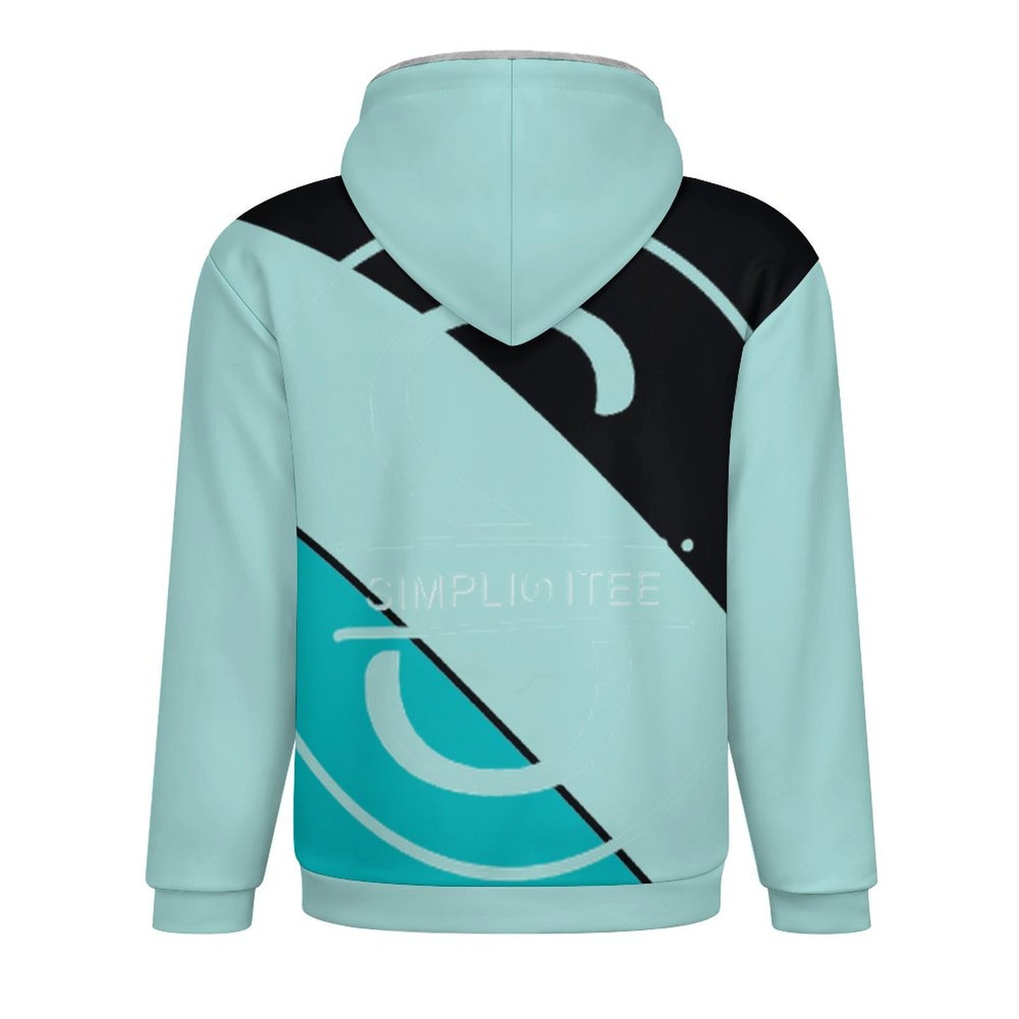 Double layer zippered shirt Men's Double Layer Fleece Zippered Hoodie