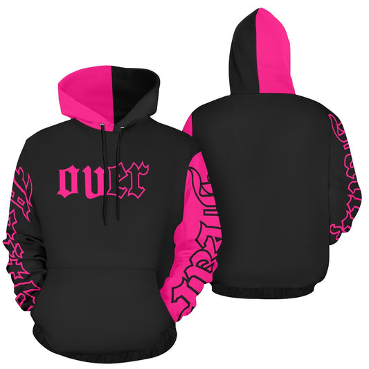 dark pink hoodie All Over Print Hoodie for Men (USA Size) (Model H13)