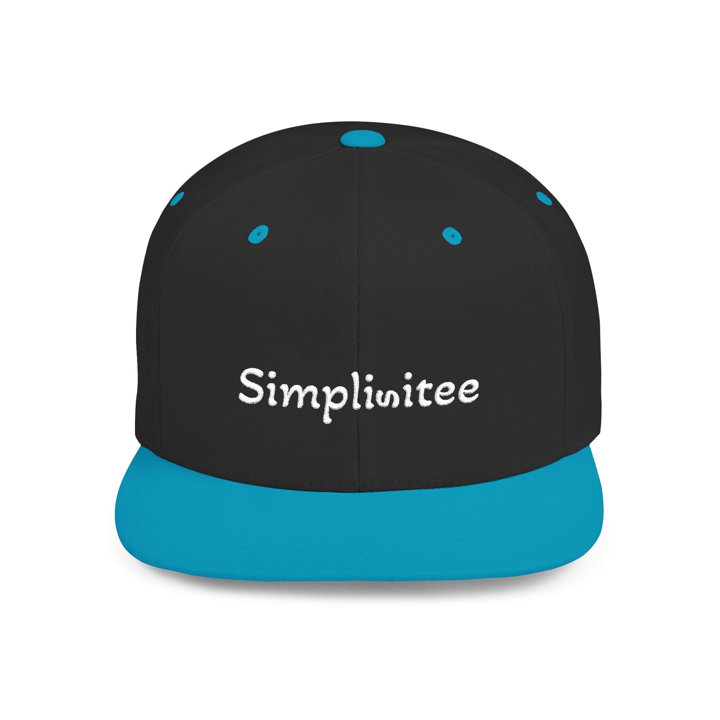Simplisitee - Stylish Flat Bill Snapback Hat, Trendy Cap, Streetwear Essential, Casual Fashion Accessory, Gift for Him/Her, Comfortable and Adjustable