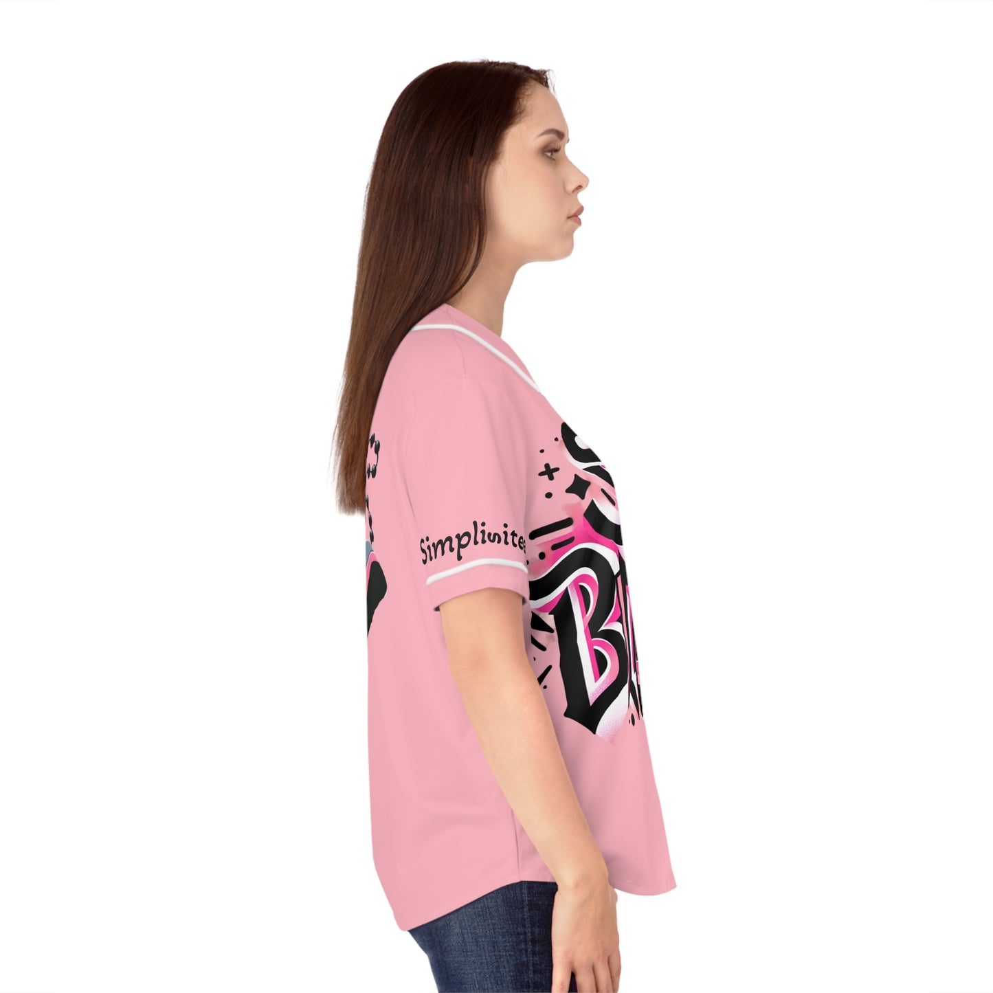 Stay Blessed Women's Baseball Jersey - Praying Hands Design