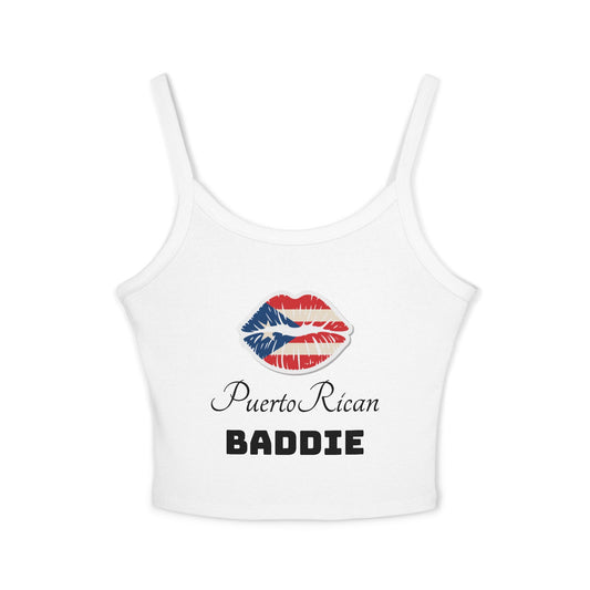 Simplisitee - Puerto Rican Baddie Spaghetti Strap Tank Top | Trendy Summer Wear, Party Outfit, Vacation Top, Gift for Her, Casual Fashion
