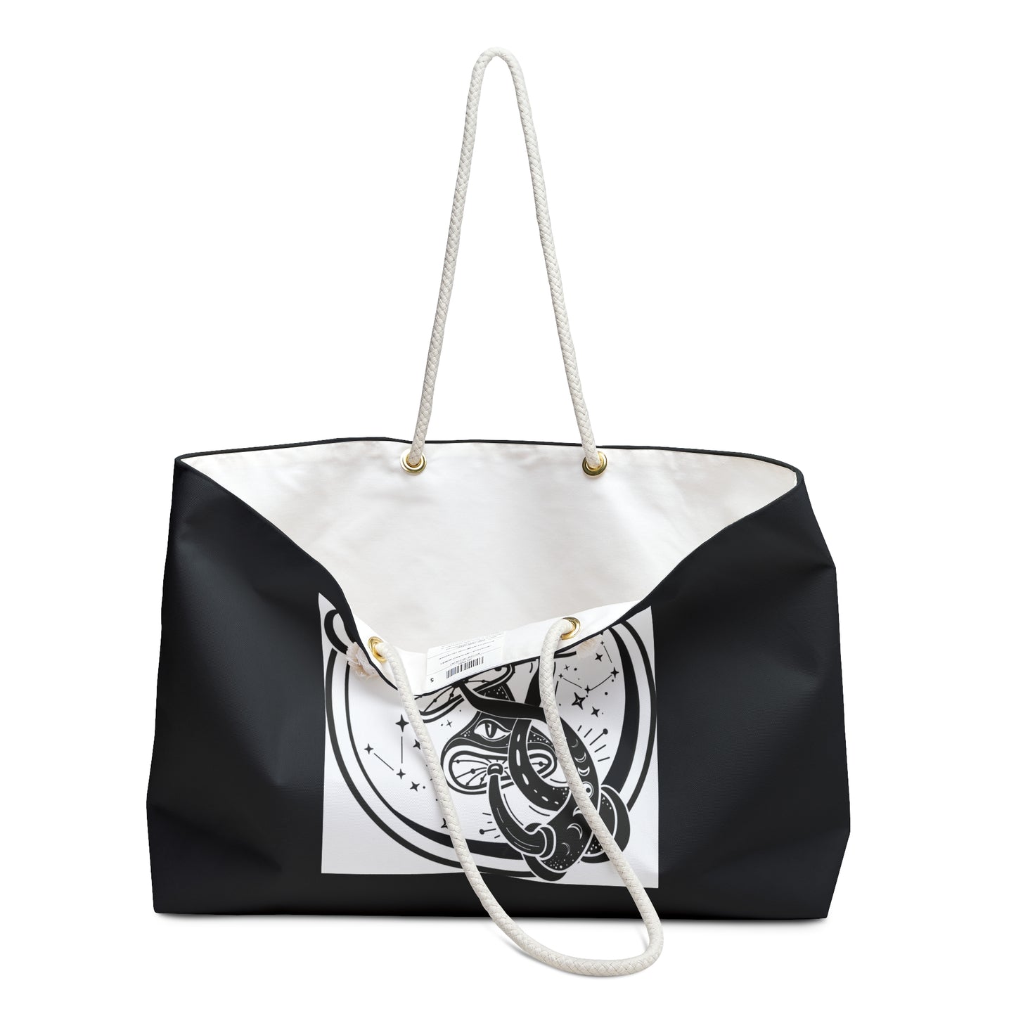 Stylish Weekender Bag with Abstract Cosmic Design, Travel Tote, Gym Bag, Overnight Bag, Gift for Adventurers, Art-Inspired Accessories