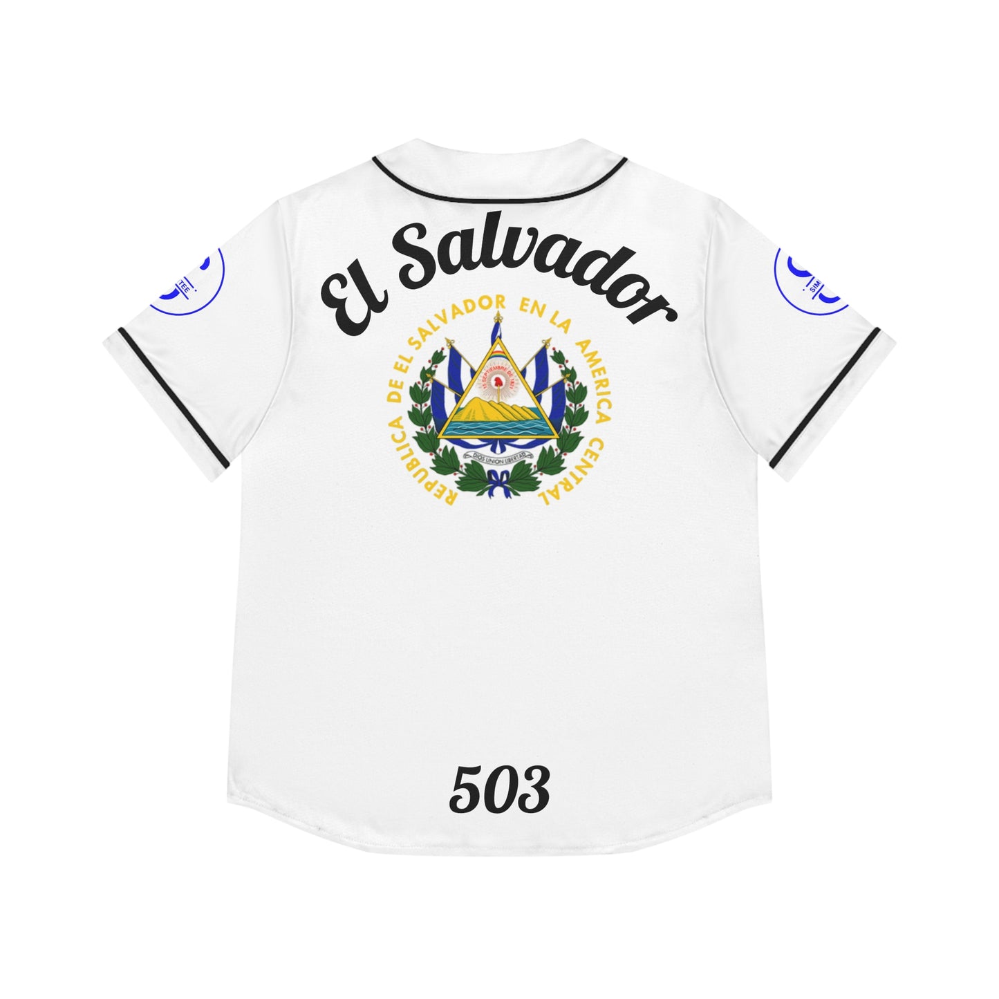 Simplisitee El Salvador Women's Baseball Jersey, Sports Apparel for Fans, AOP Shirt, Team Spirit Gear, Perfect for Game Day and Celebrations