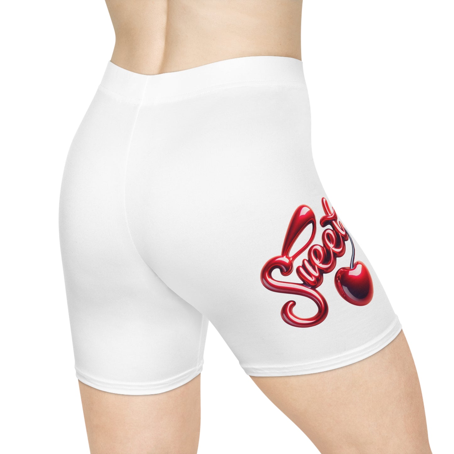 Simplisitee - Sweet Heart Women's Biker Shorts | Cute Athletic Wear, Fitness Shorts, Summer Style, Gifts for Her, Trendy Fashion