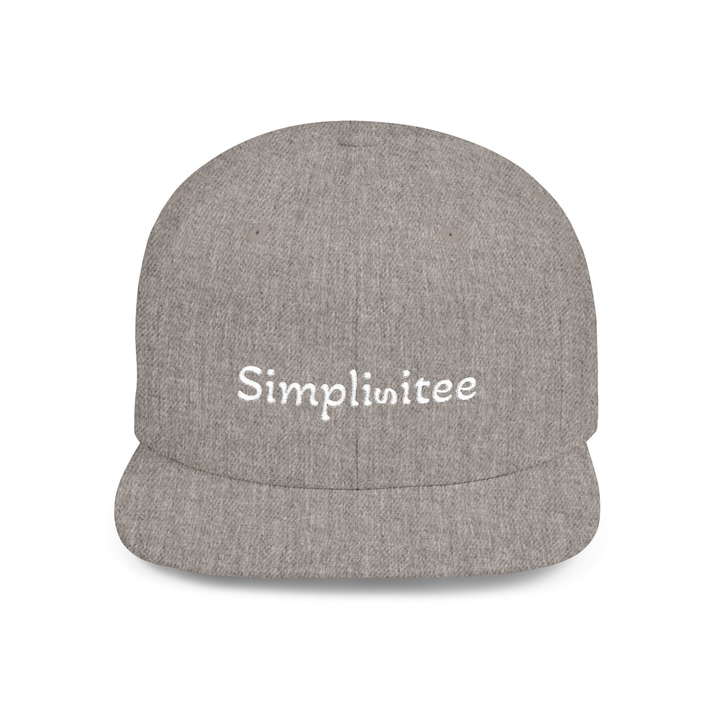 Simplisitee - Stylish Flat Bill Snapback Hat, Trendy Cap, Streetwear Essential, Casual Fashion Accessory, Gift for Him/Her, Comfortable and Adjustable