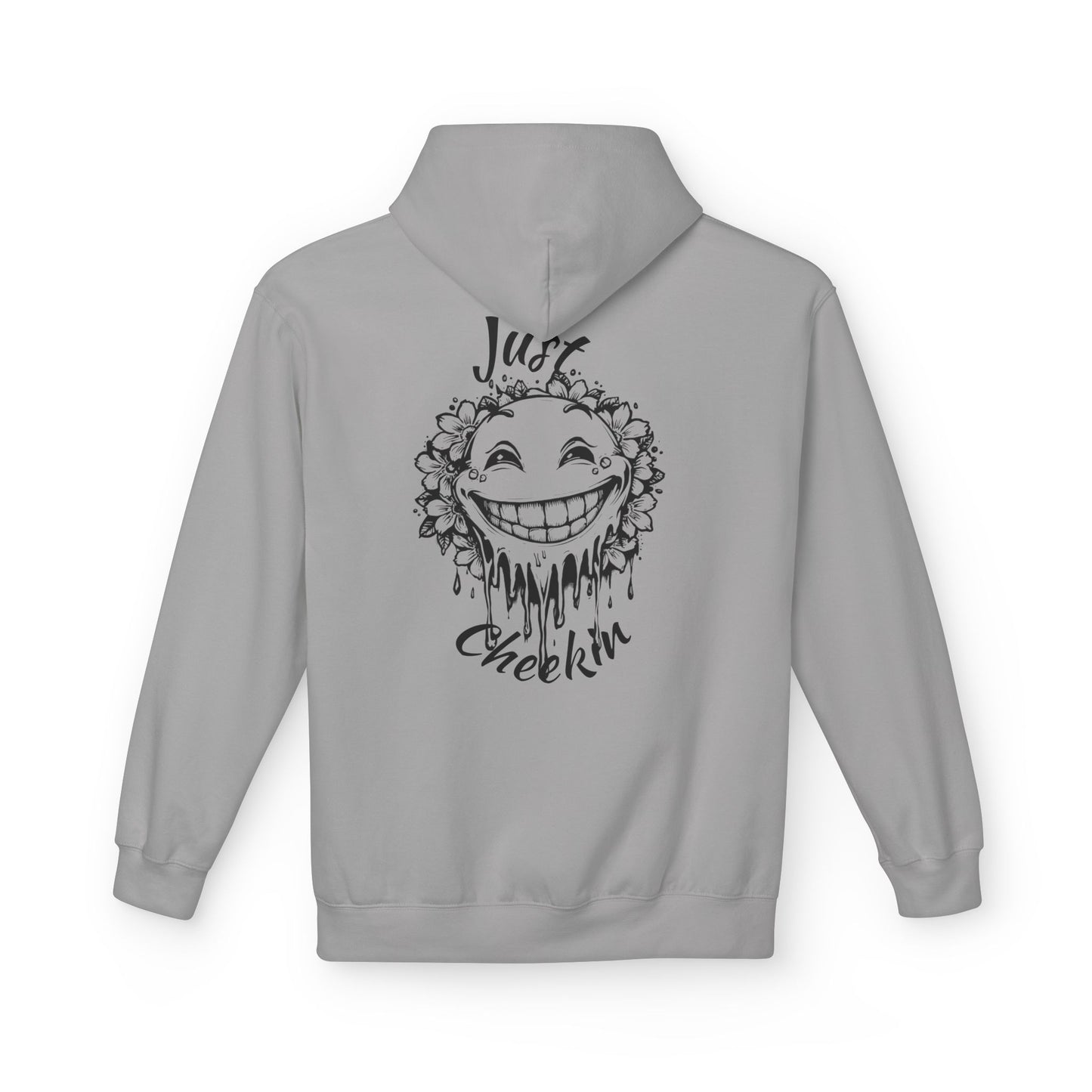 Just Checkin' Fleece Hoodie - Unisex Midweight Softstyle Casual Wear