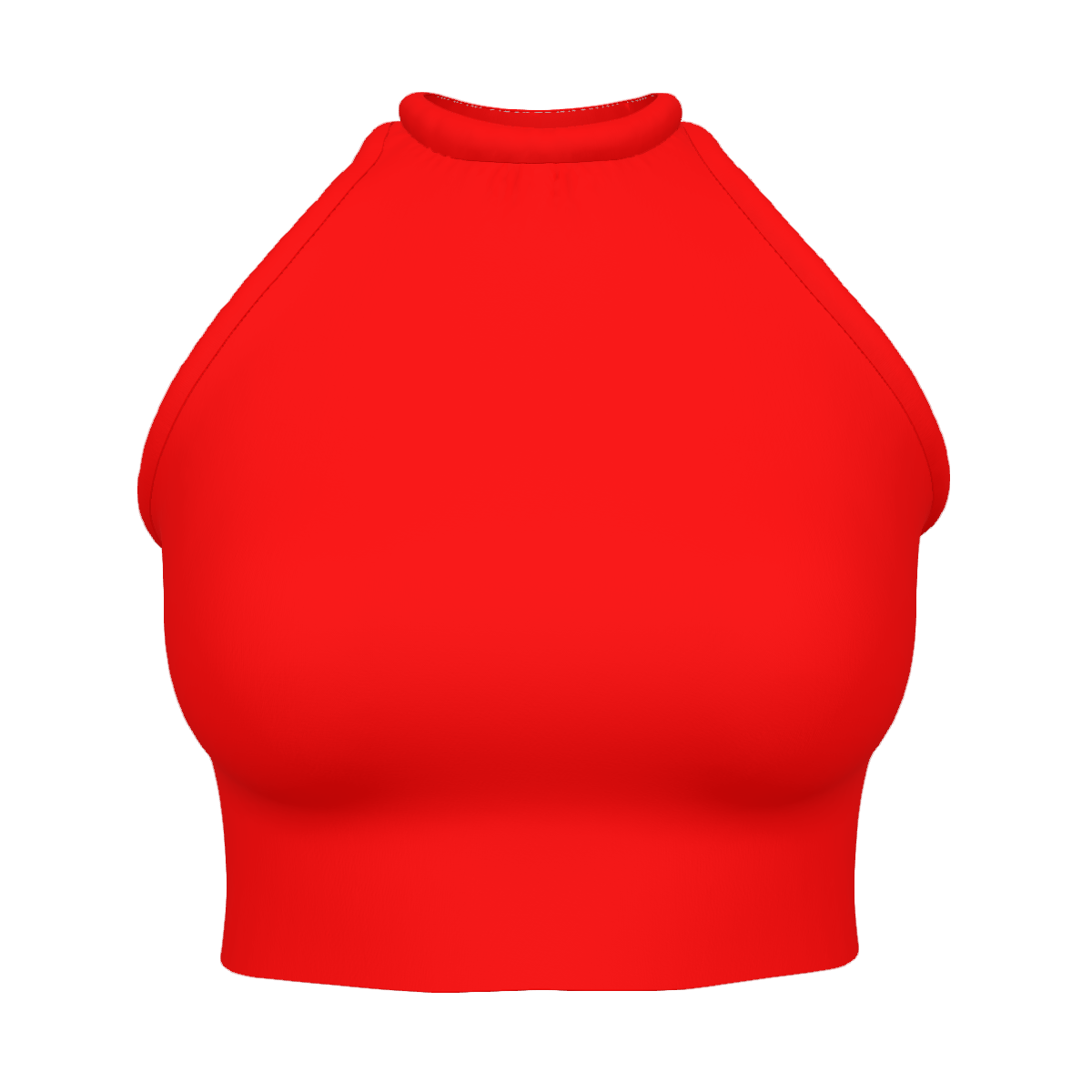 Design Women's High Neck Crop Tank Top