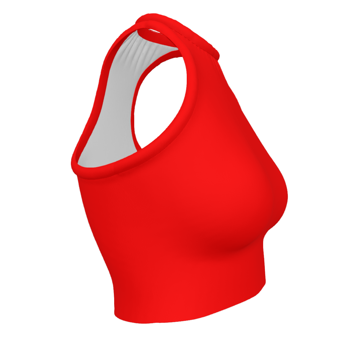 Design Women's High Neck Crop Tank Top