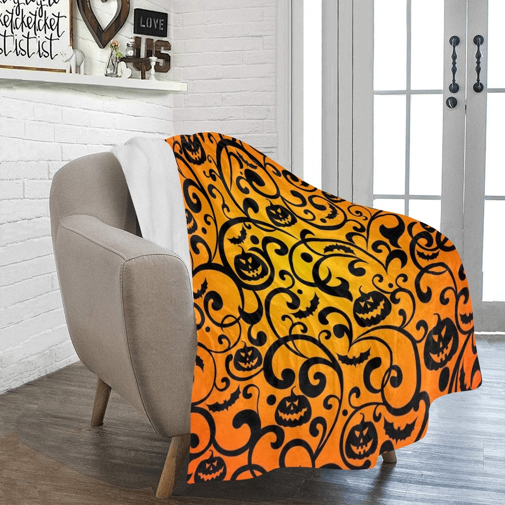 Halloween background. illustration 156254474.jpg Ultra-Soft Micro Fleece Blanket 50"x60"