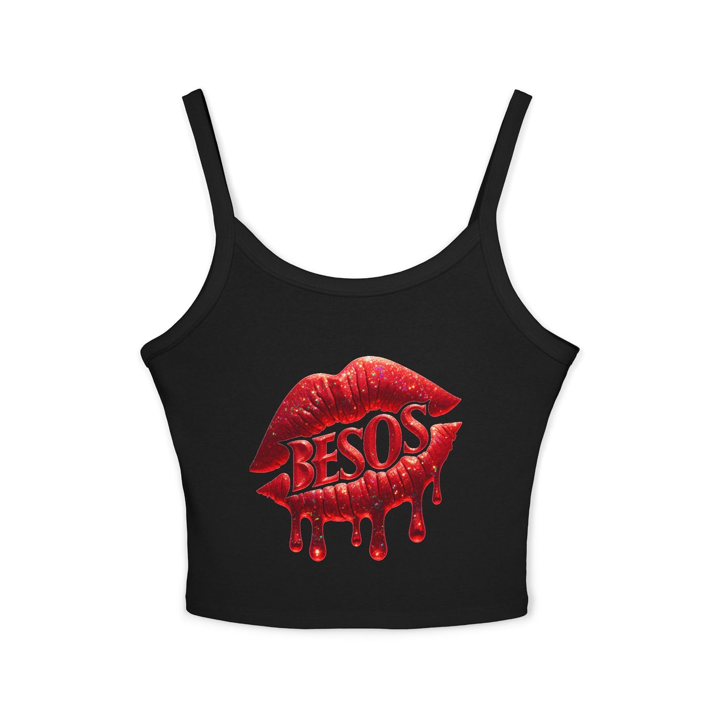 Simplisitee - Kiss Graphic Tank Top for Women, Cute Summer Wear, Trendy Outfit, Perfect for Parties and Date Nights, Gift for Her