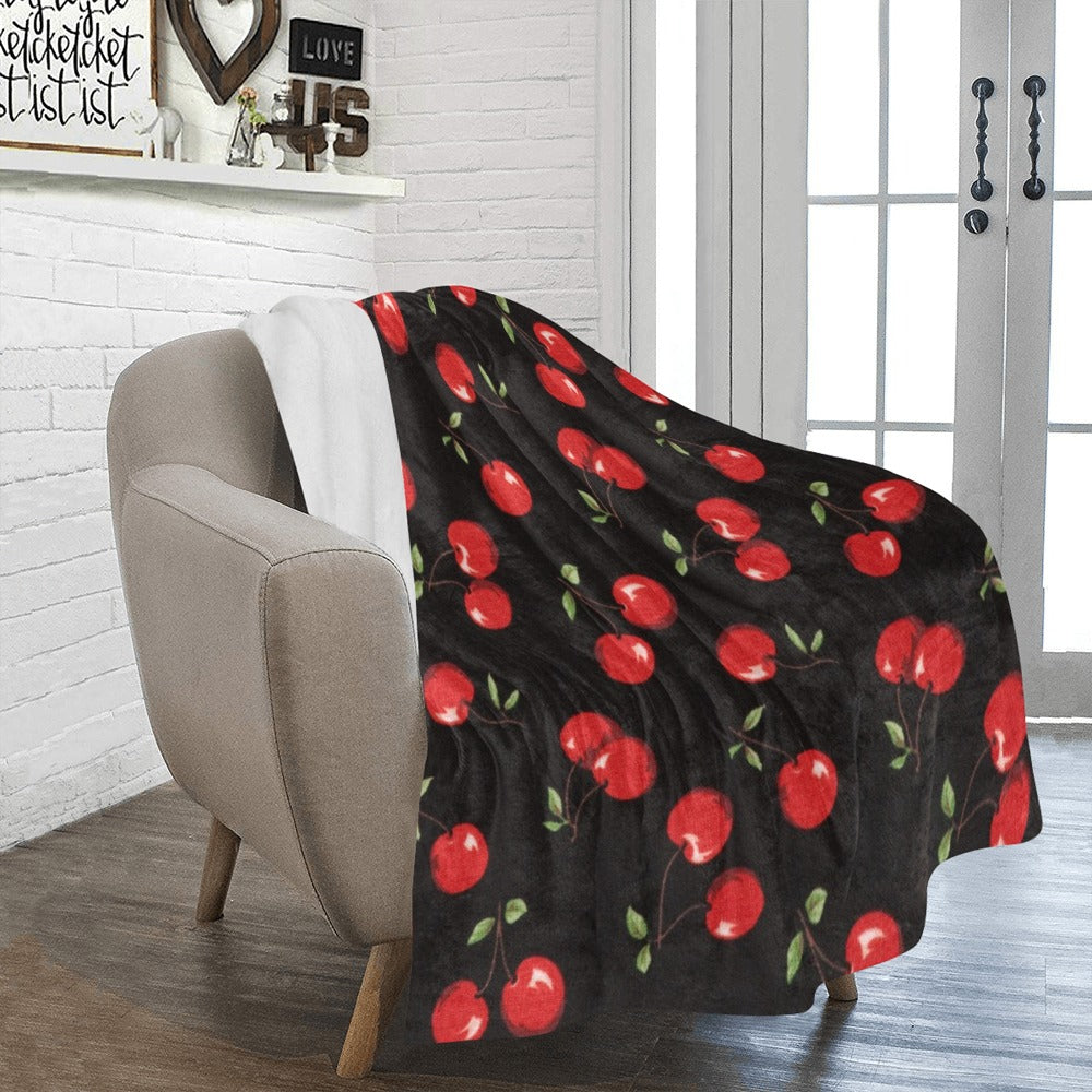 Seamless Cherry Pattern 65470690.jpg Ultra-Soft Micro Fleece Blanket 50"x60"