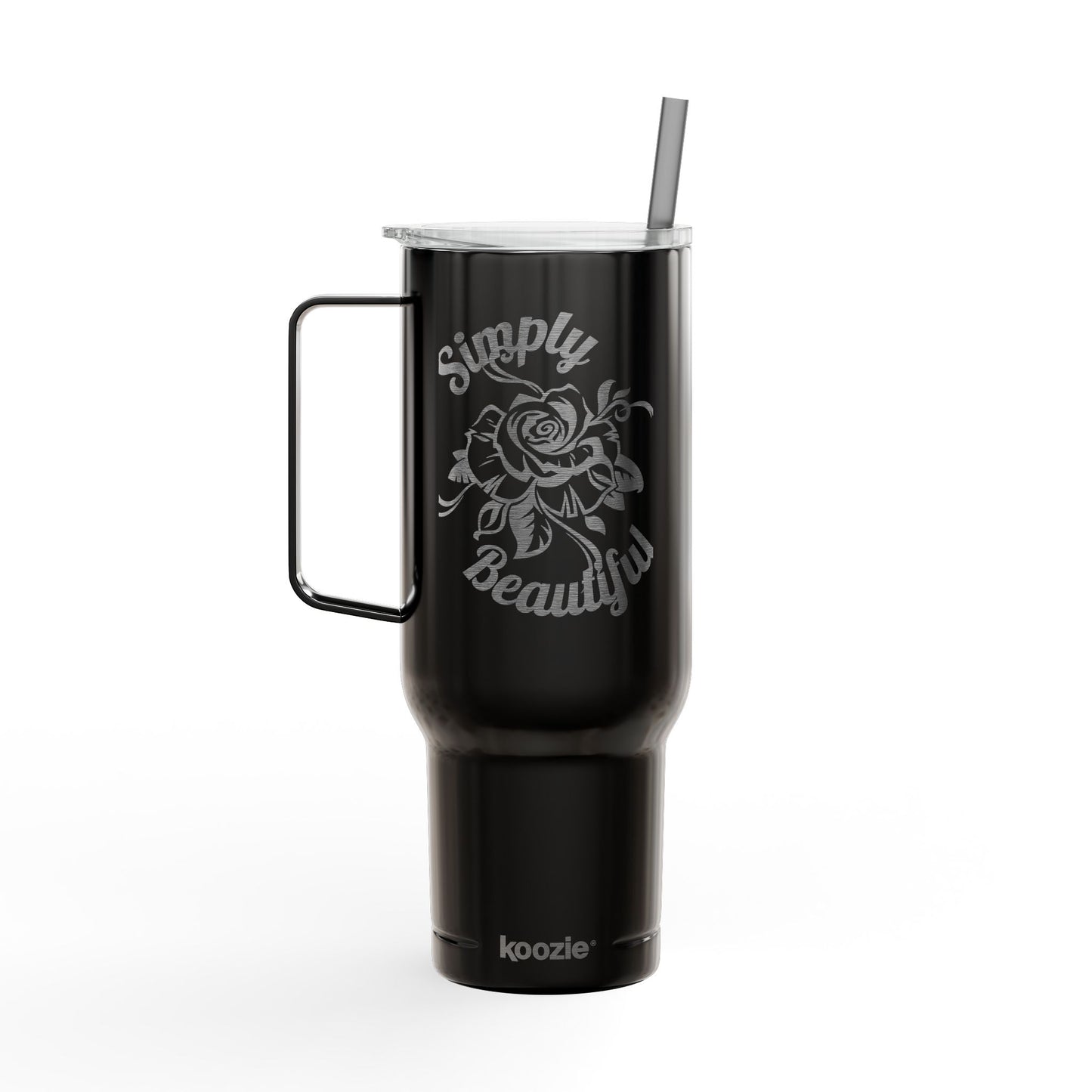 Simplisitee - Stylish Insulated Tumbler, 40oz, Engraved Drinkware for Coffee Lovers, lip Print Tumbler, Birthday Gift, Travel Mug, Unique Customize