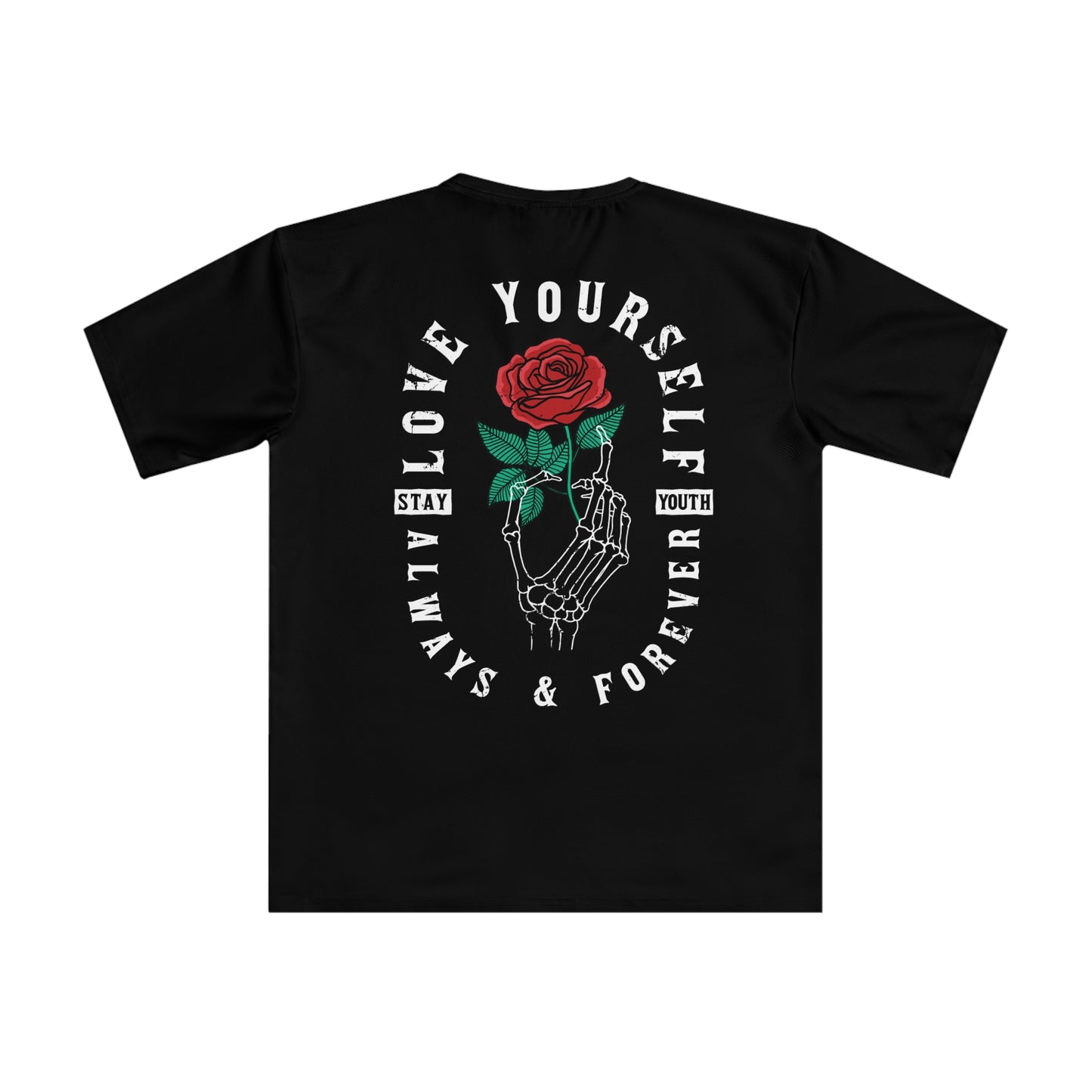 Skull & Rose Graphic Tee, Men's Graphic T-Shirt, AOP Casual Wear, Gift for Him, Motivational Fashion, Streetwear simplisitee