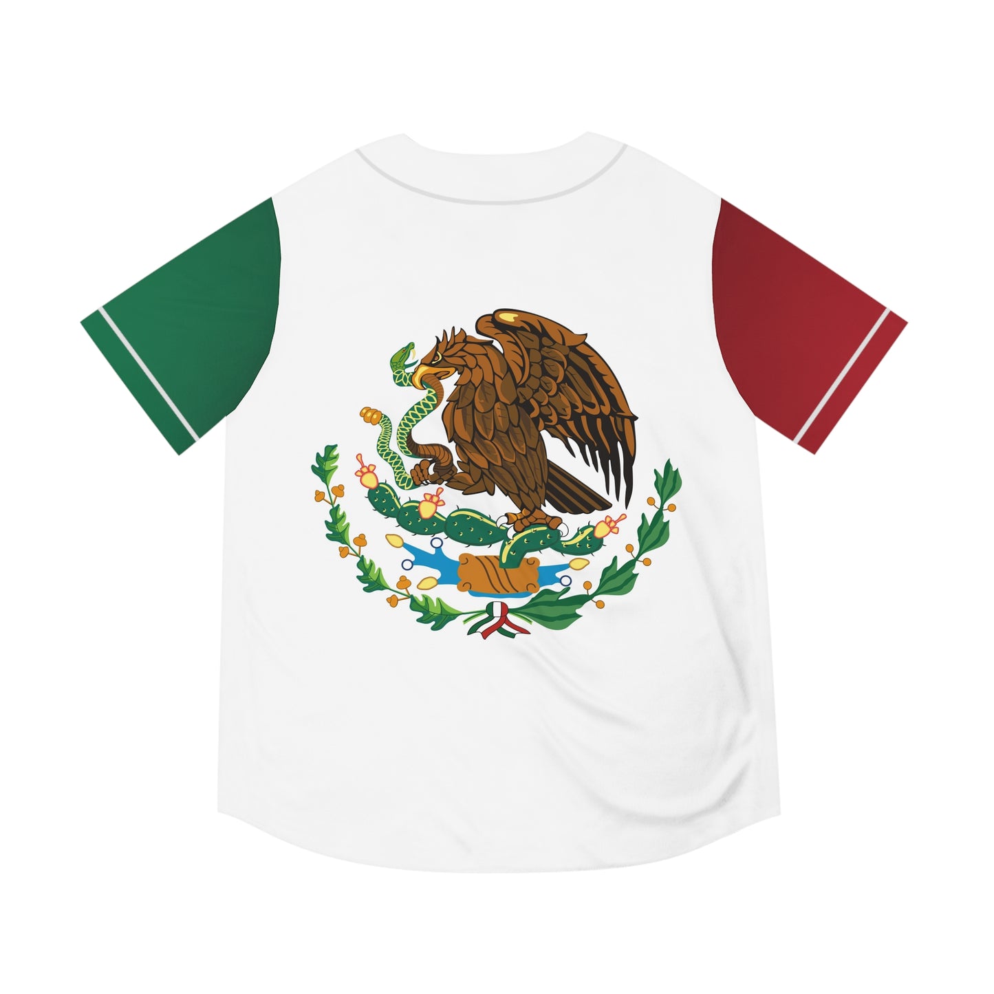 Simplisitee - Mexico Pride Men's Baseball Jersey, AOP Tee, Sportswear, Mexican Heritage Apparel, Game Day Outfit, Fiesta Clothing