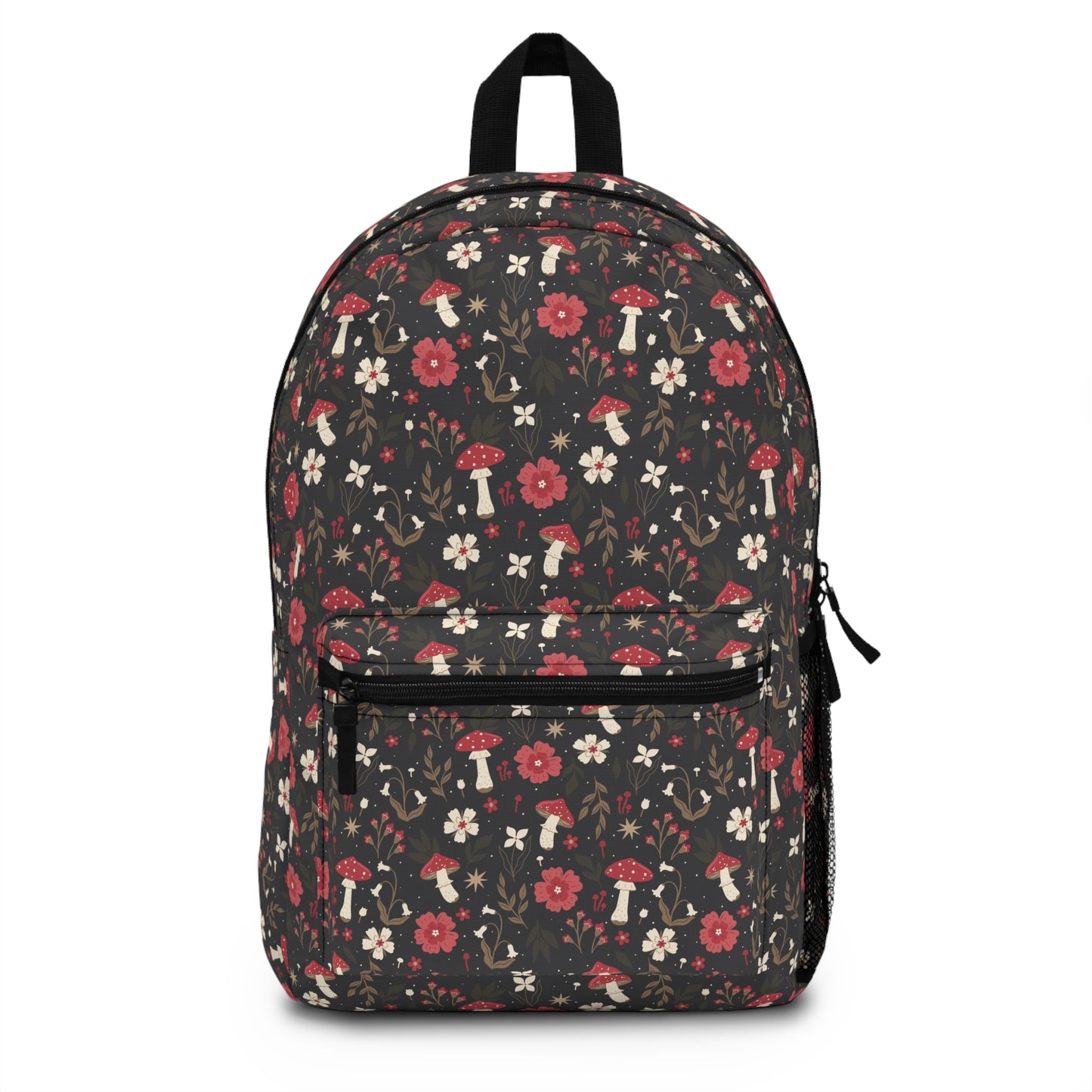 Floral Print mushroom  Backpack for Nature Lovers