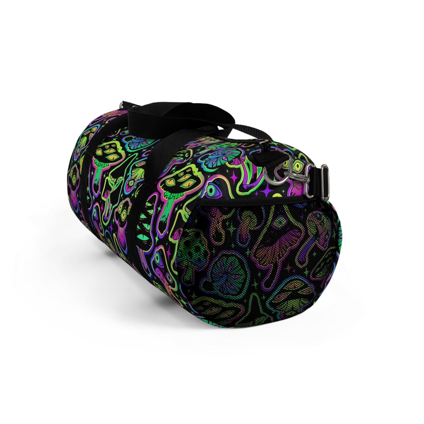 Vibrant Mushroom Duffel Bag - Trendy Travel Gear, Gym Bag, Weekend Getaway, Eco-Friendly Tote, Unique Gift for Nature Lovers, Bohemian Style