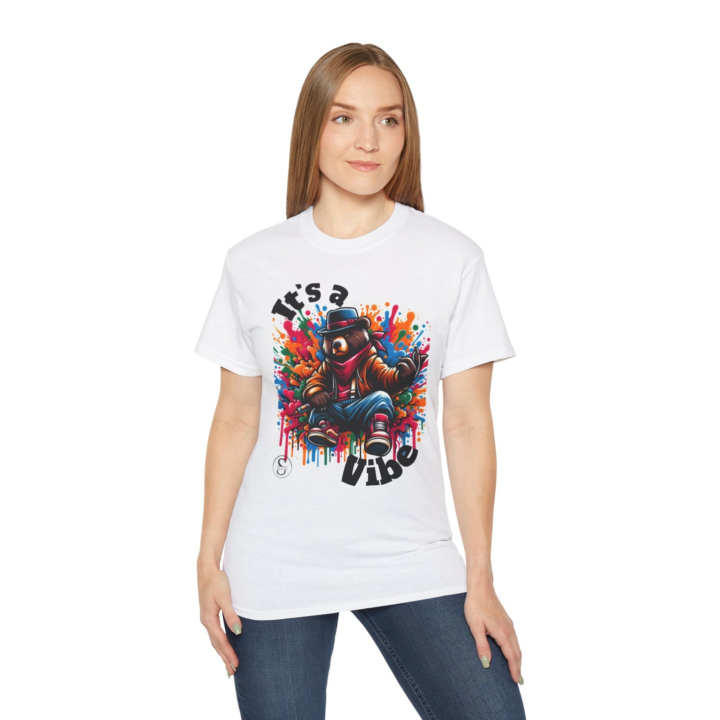 Simplisitee - It's a Vibe Unisex Ultra Cotton Tee - Funky Graphic Tee for Casual Outings & Parties