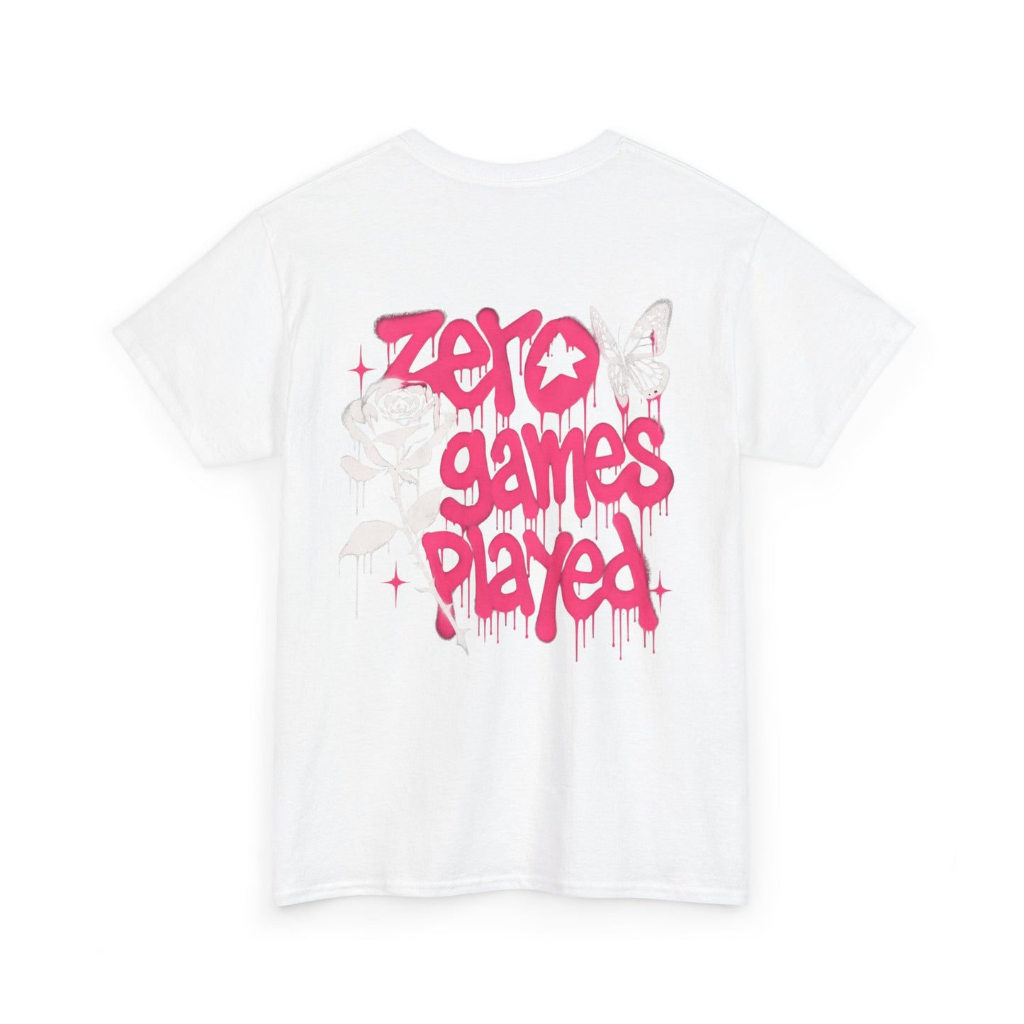 T-Shirt — "Zero Games Played" Pink Graffiti Tee