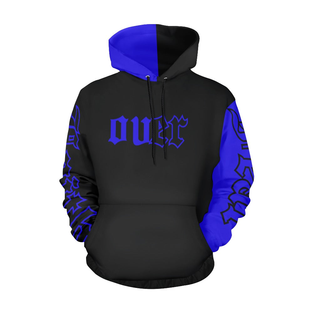 dark blue hoodie All Over Print Hoodie for Men (USA Size) (Model H13)