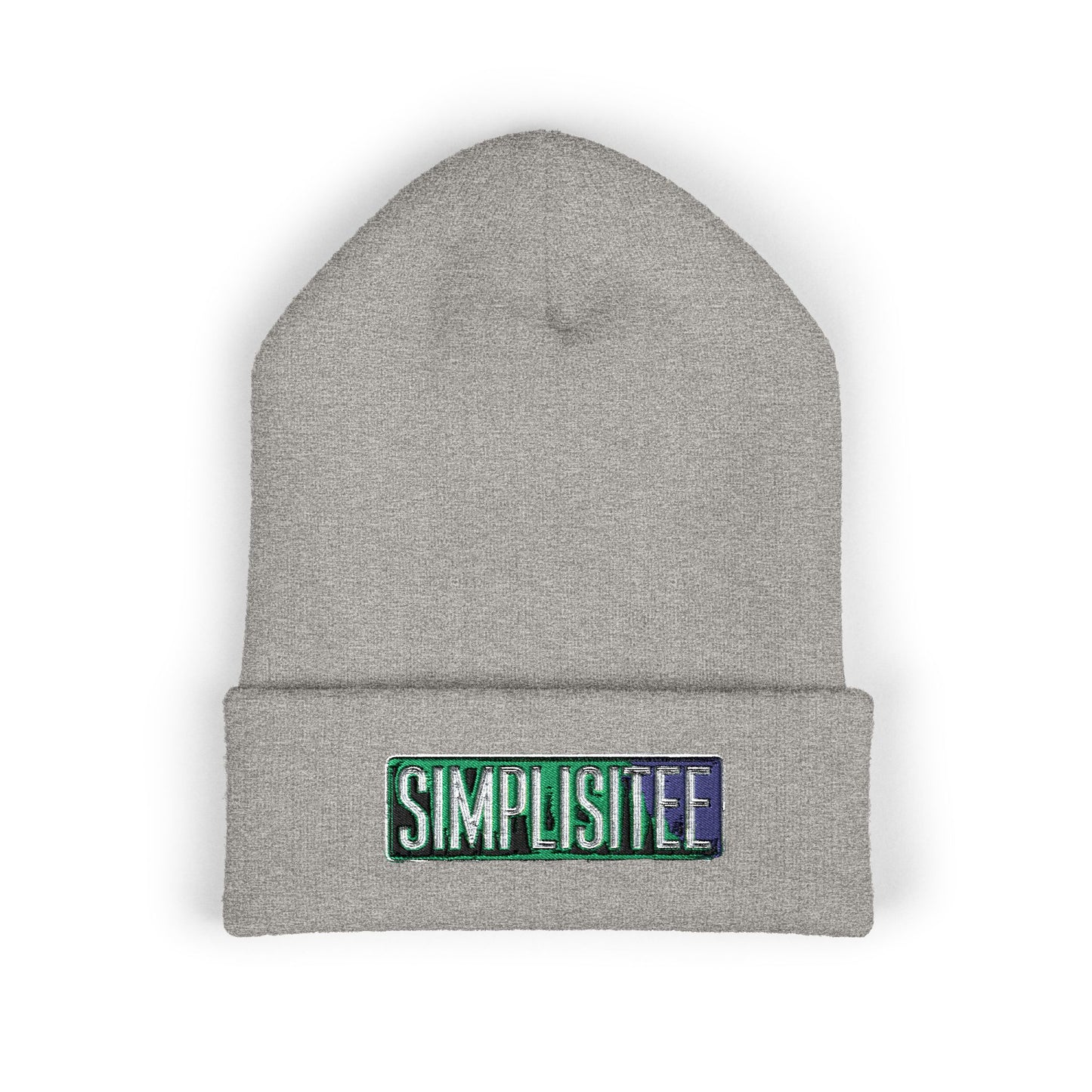 Trendy Embroidered Beanie,  Simplisitee - Fashionable Winter Hat, Cozy Knit Cap, Gift for Him/Her, Street Style Accessory