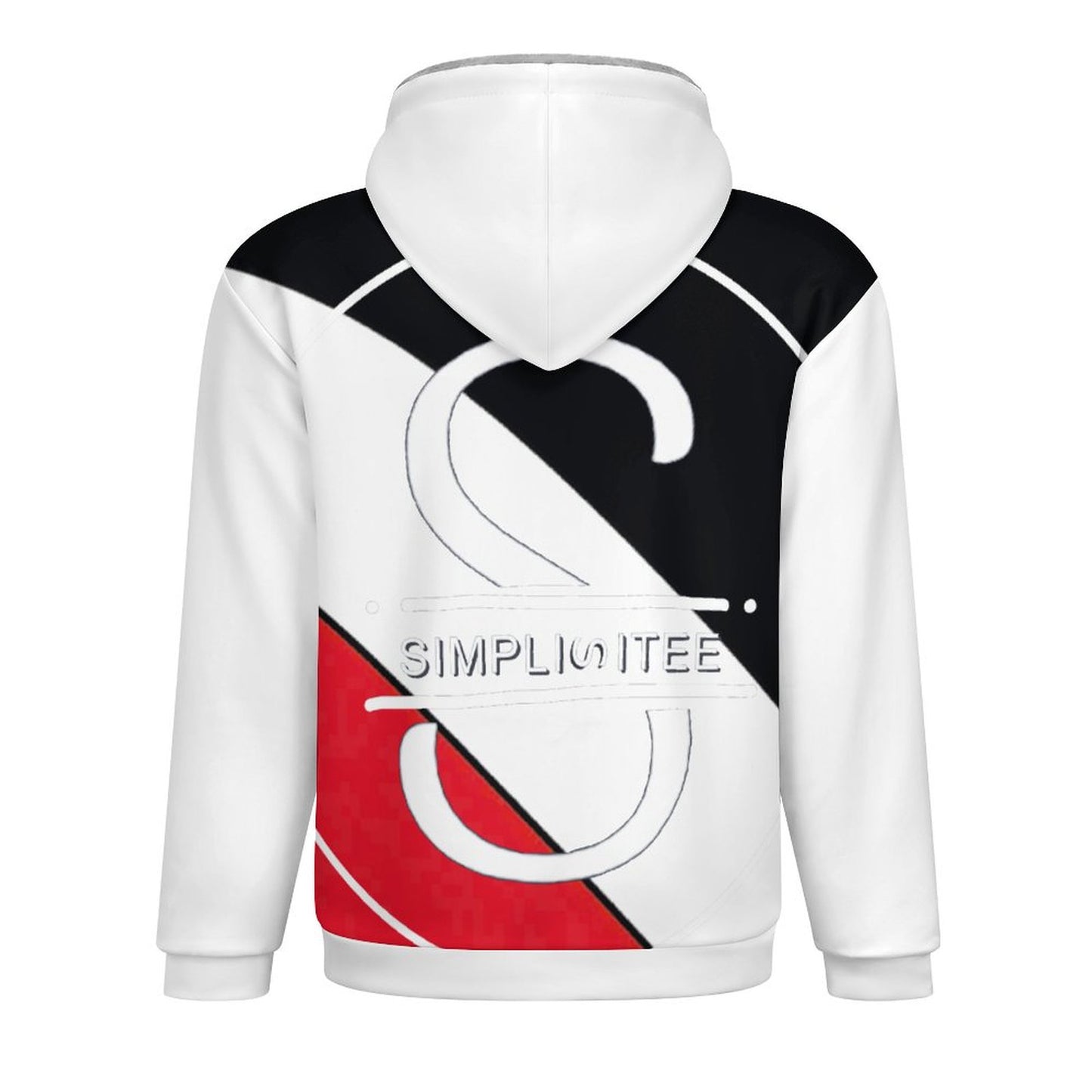 Double layer zippered shirt Men's Double Layer Fleece Zippered Hoodie