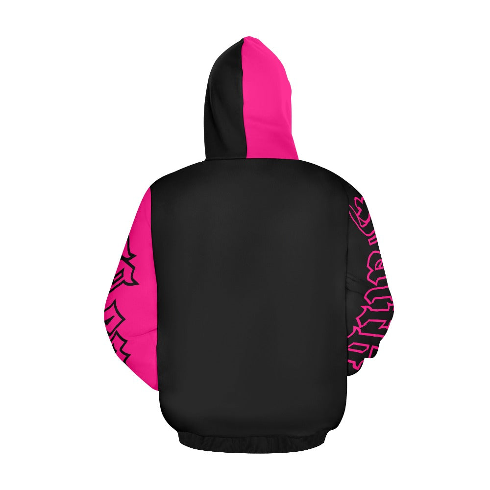 dark pink hoodie All Over Print Hoodie for Men (USA Size) (Model H13)