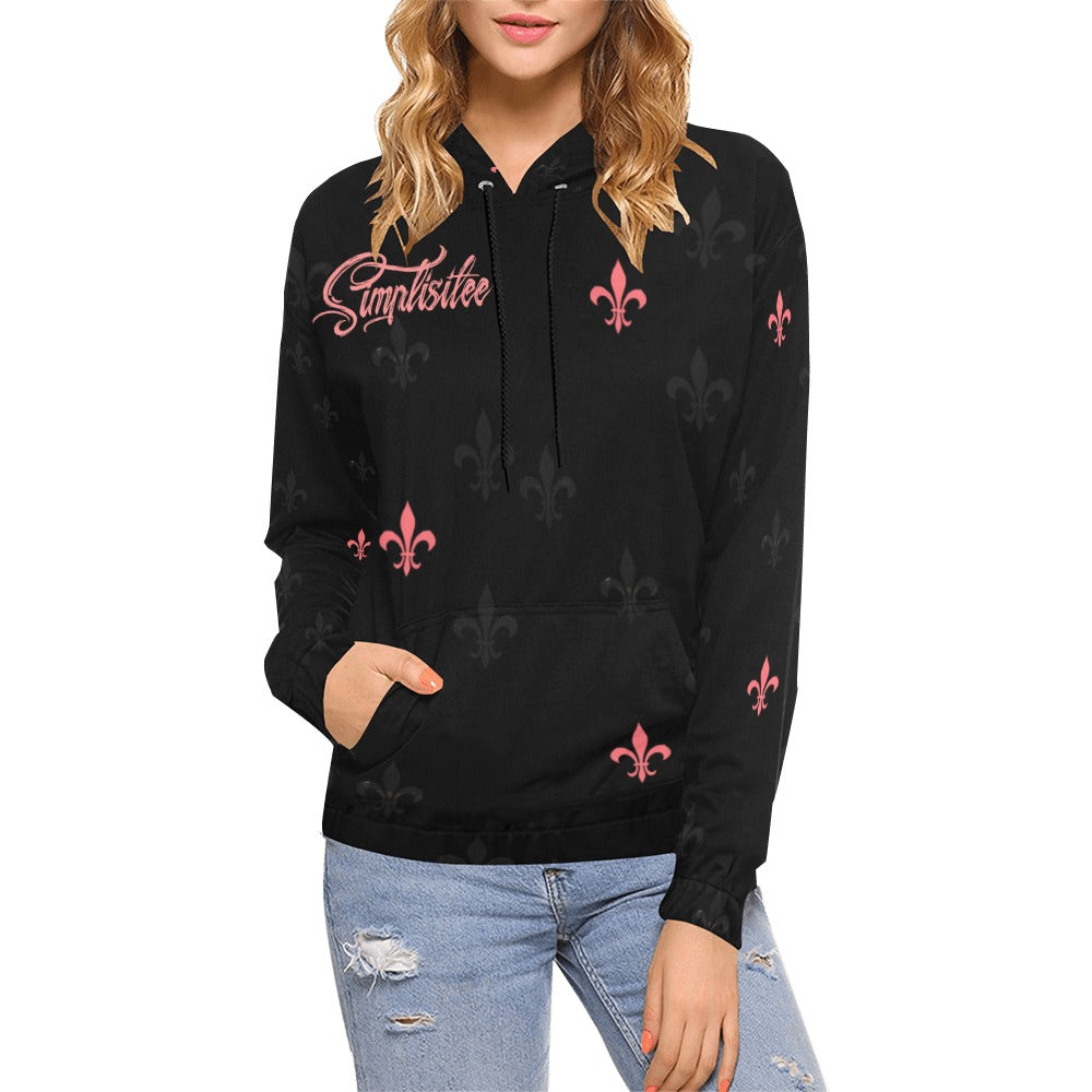 Untitled design (16) All Over Print Hoodie for Women (USA Size) (Model H13)