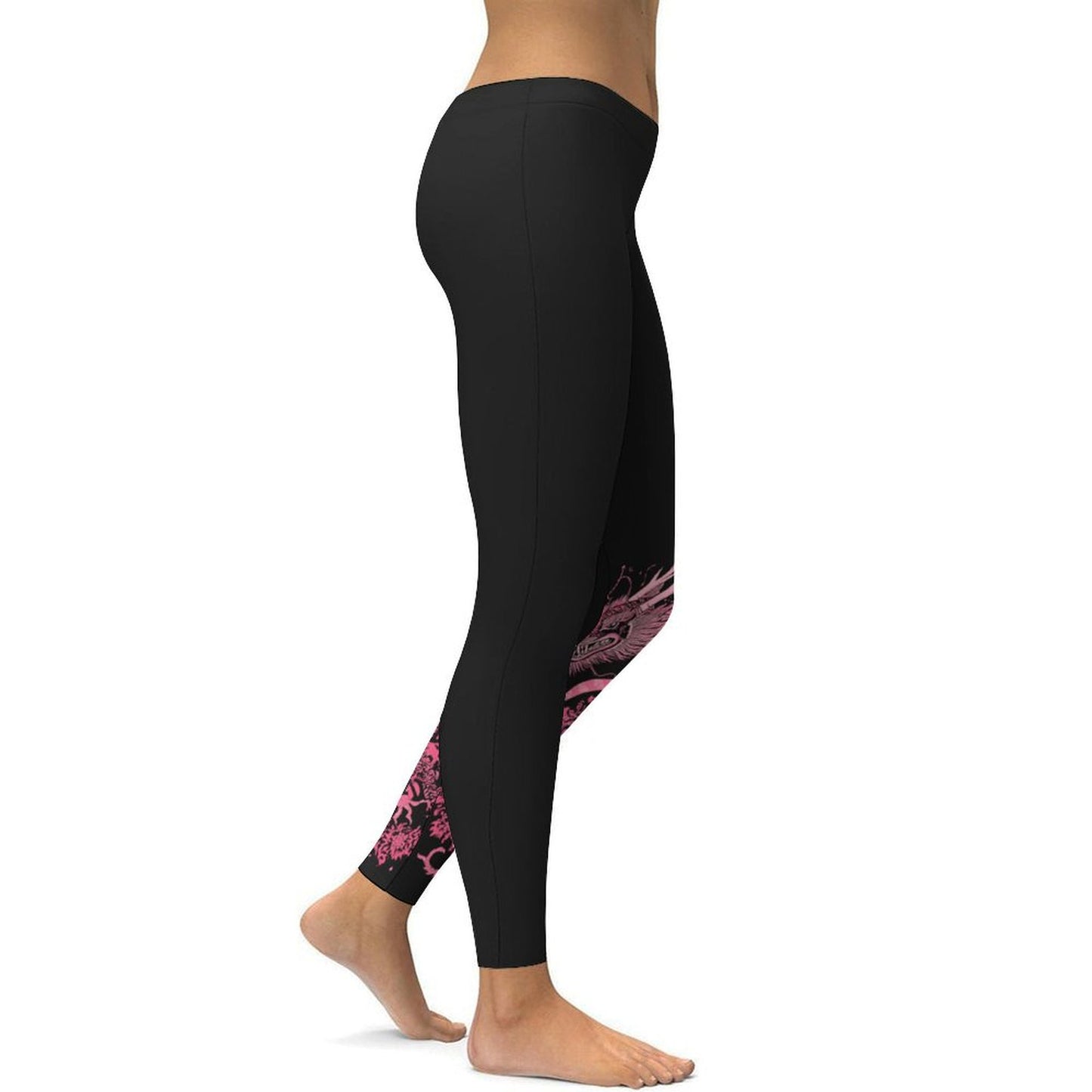 pink dragon Women's Yoga Leggings