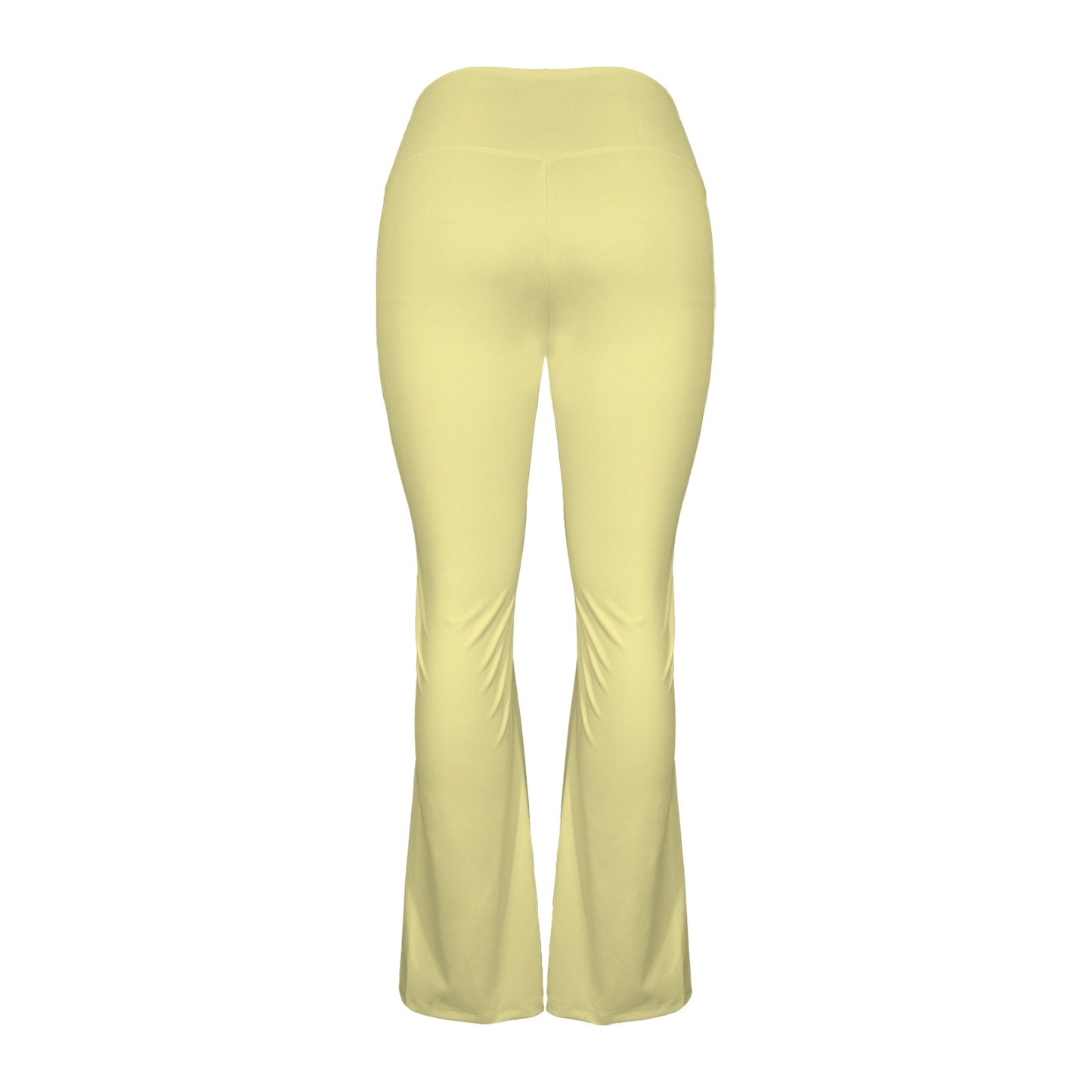 off white cross leggings High Waist Crossover Tummy Control Flare Leggings