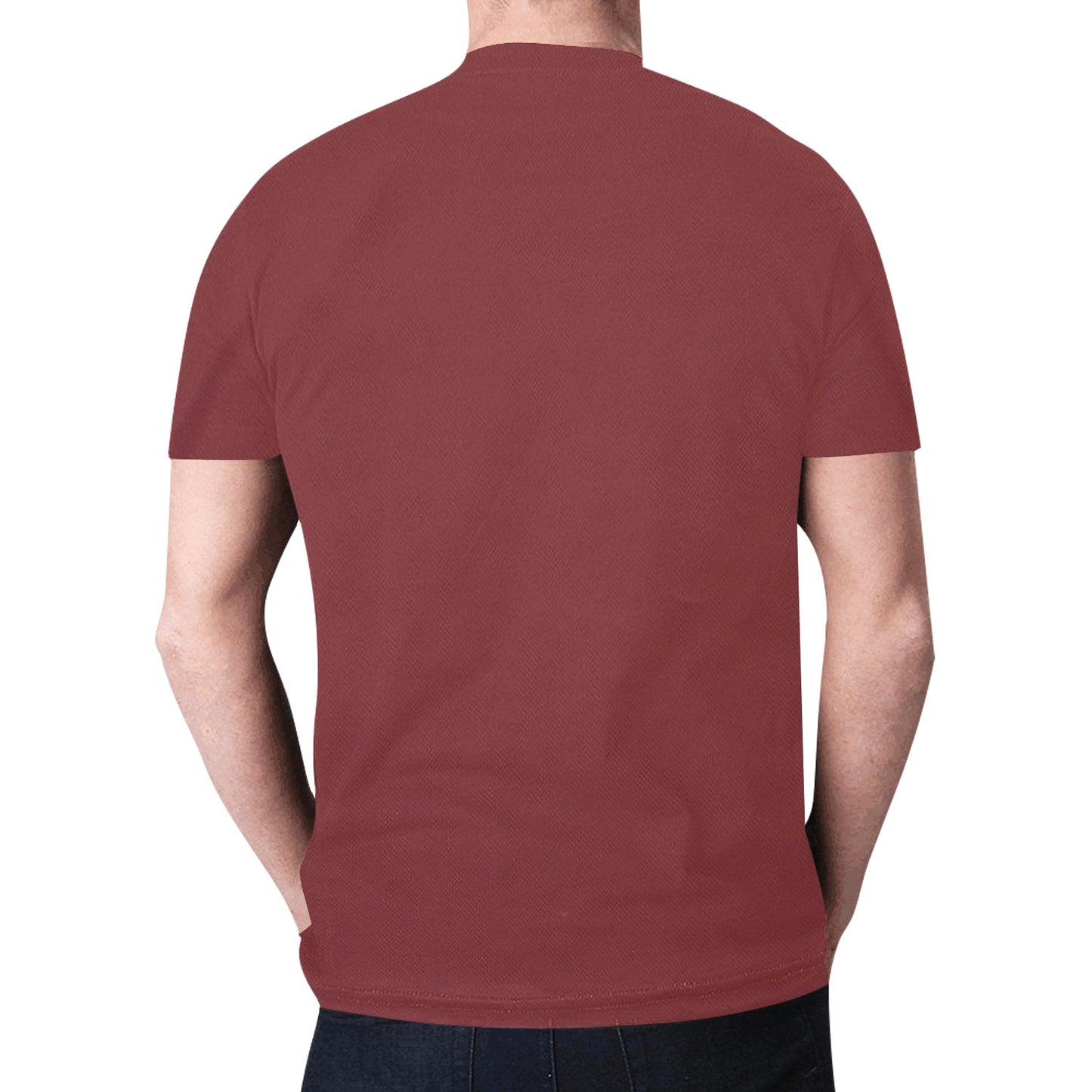 Simplisitee - White Text Logo New All Over Print T-shirt for Men (Model T45)